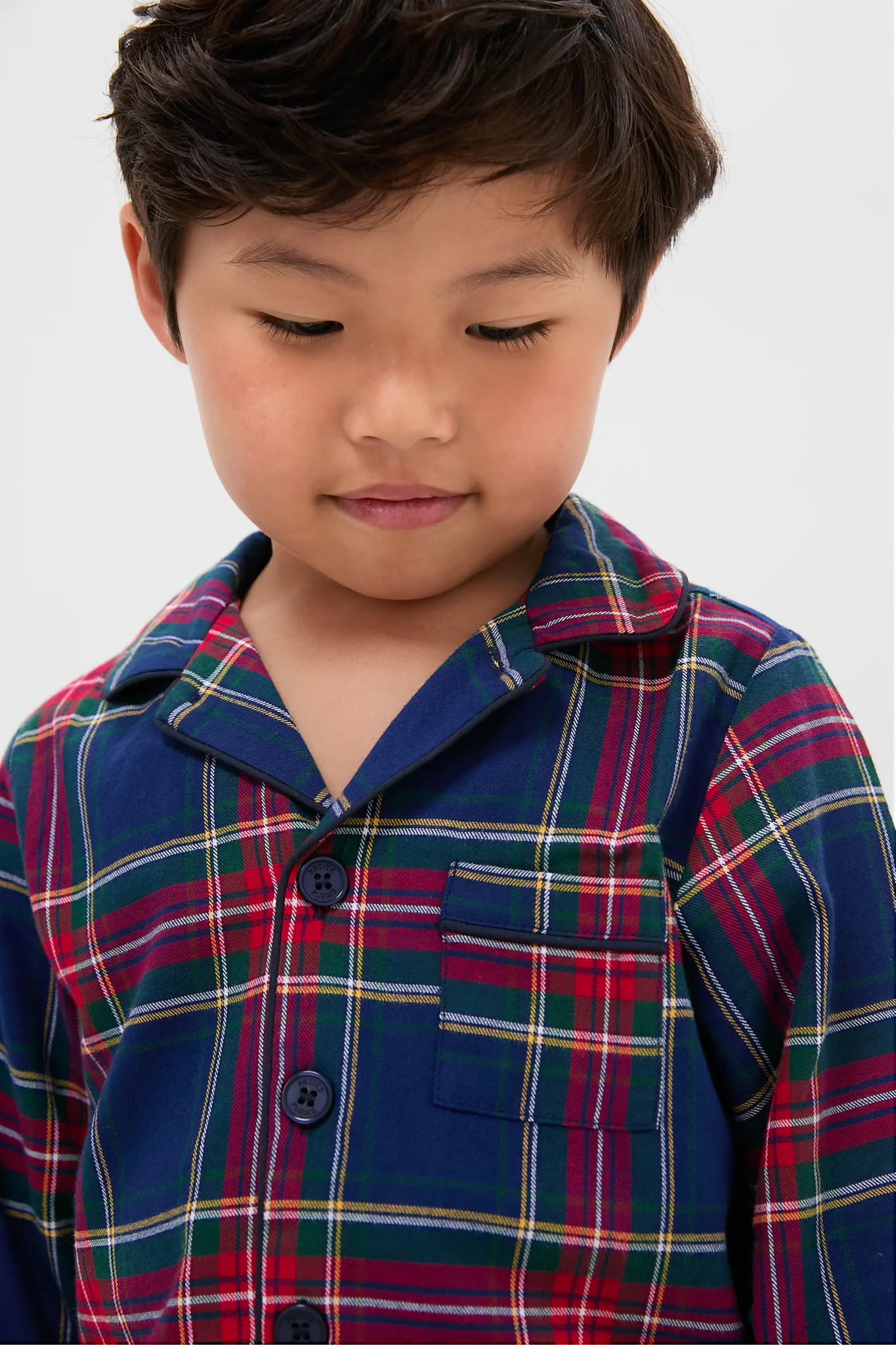 Kids Windsor Tartan Pajama Set - Image 2