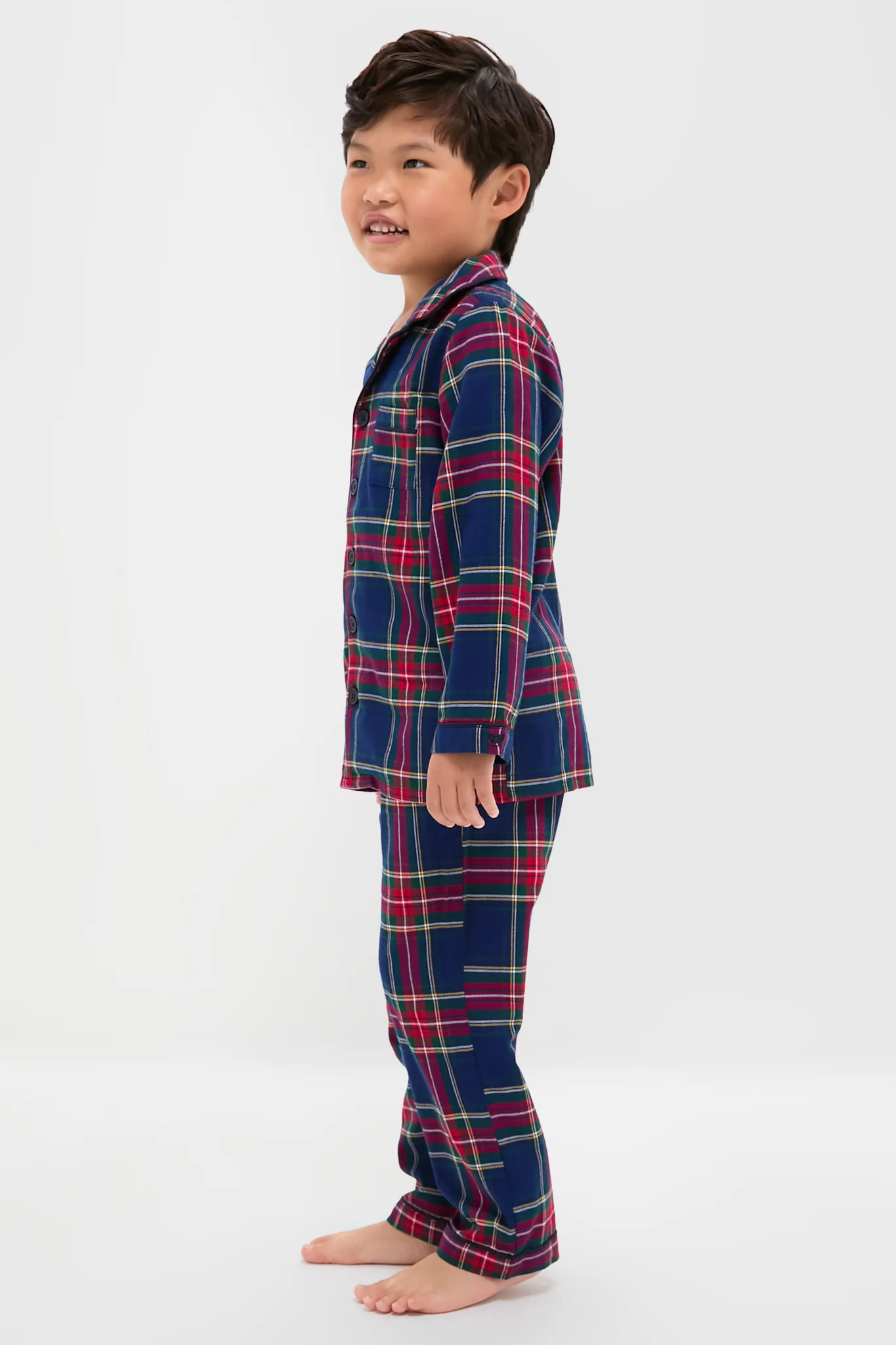 Kids Windsor Tartan Pajama Set - Image 3