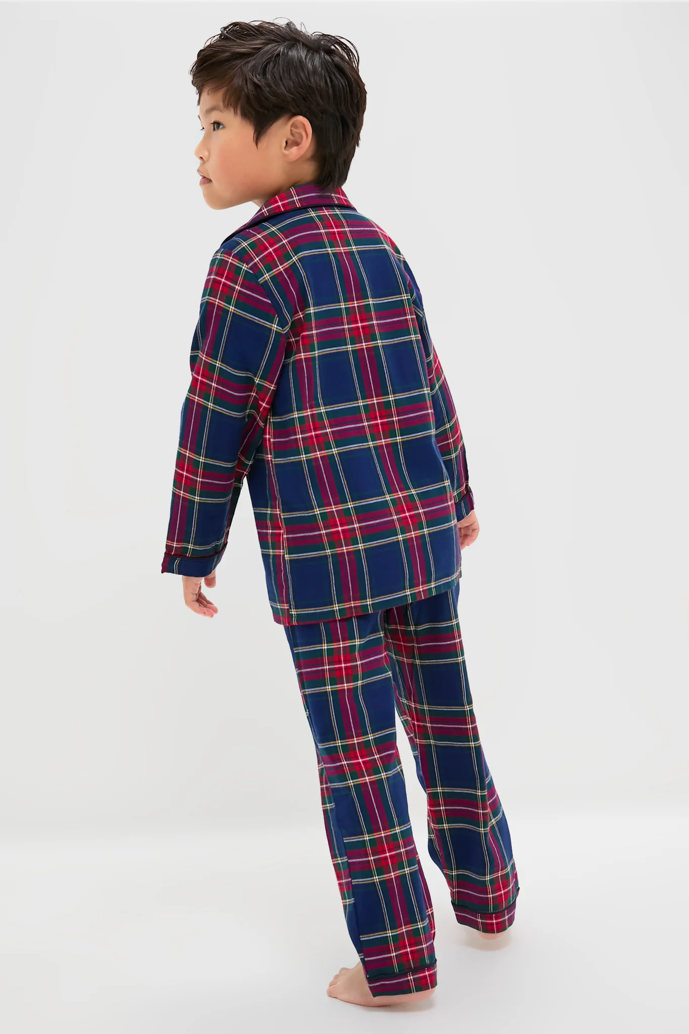 Kids Windsor Tartan Pajama Set - Image 4
