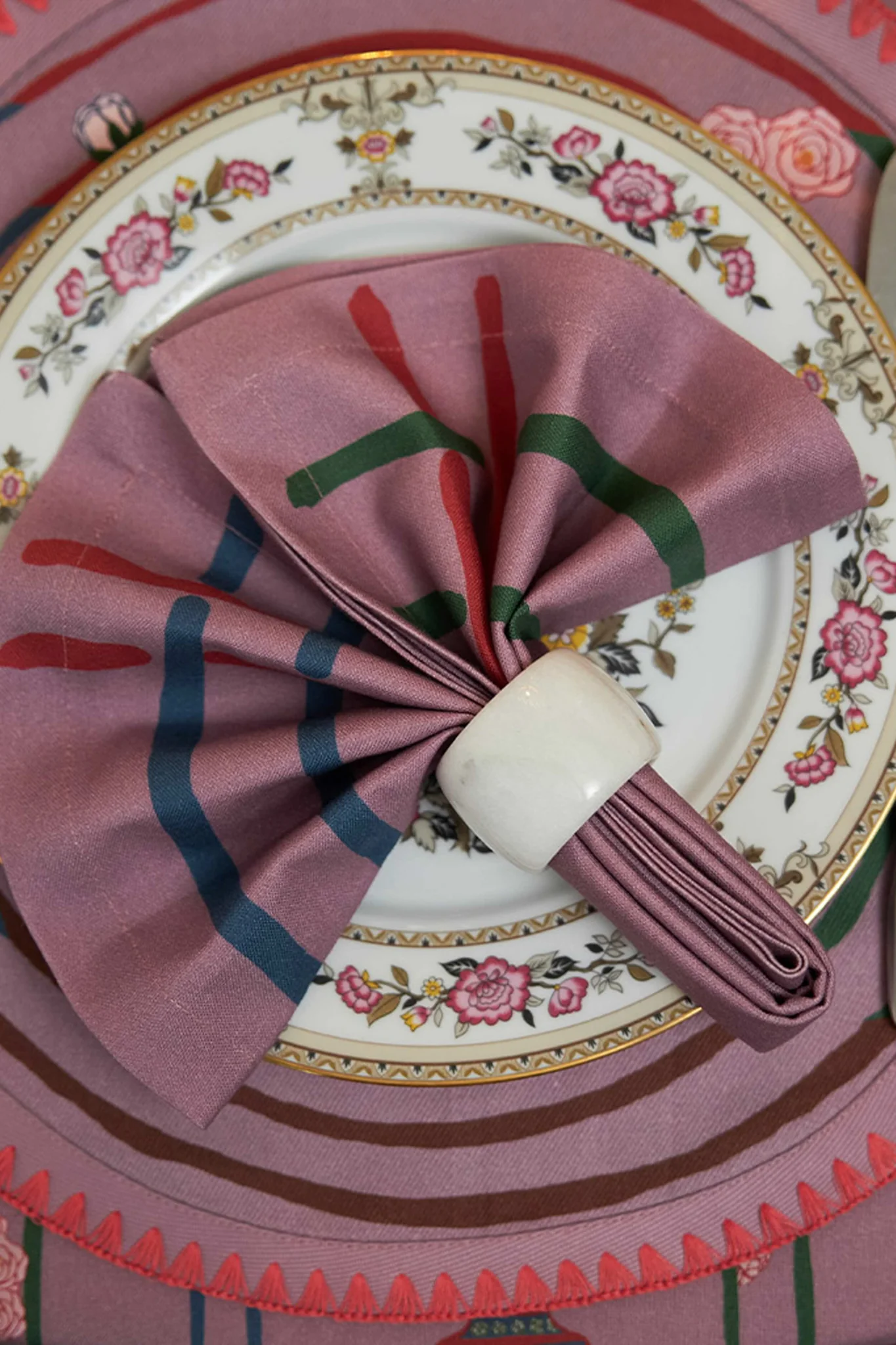 La Vie en Rose Napkins (Set of 6) - Image 2