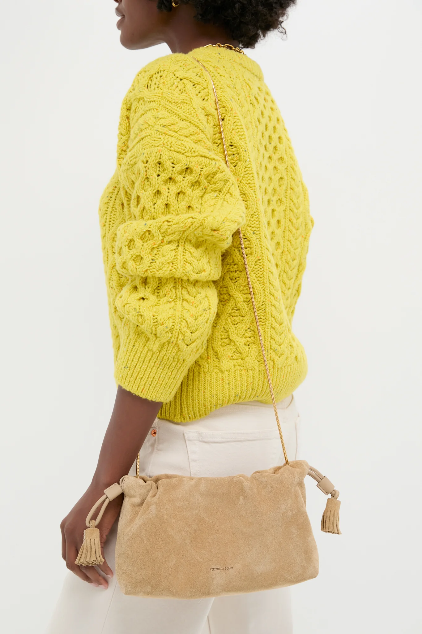 Latte Small Suede Stash Crossbody - Image 3