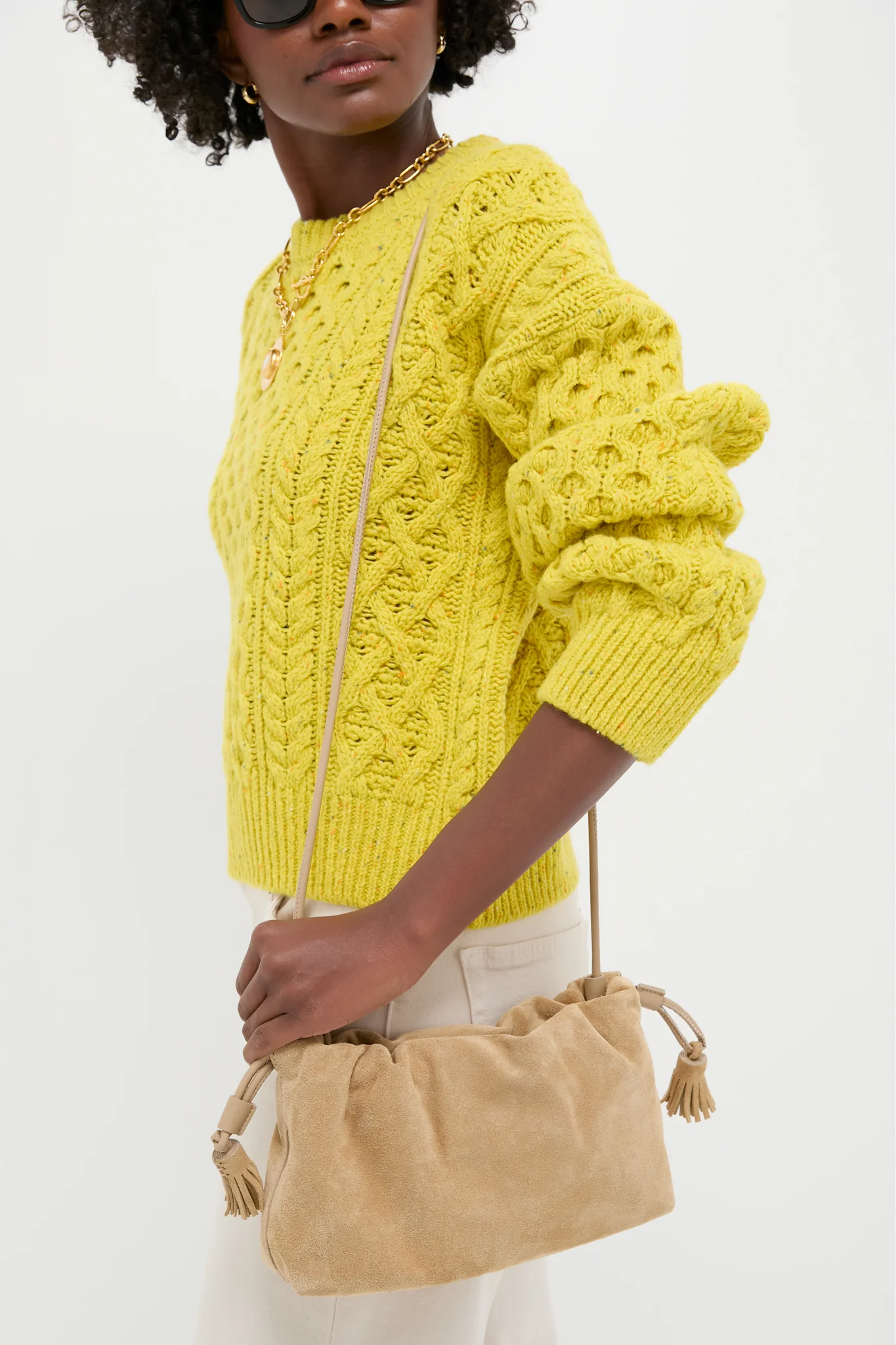 Latte Small Suede Stash Crossbody - Image 7