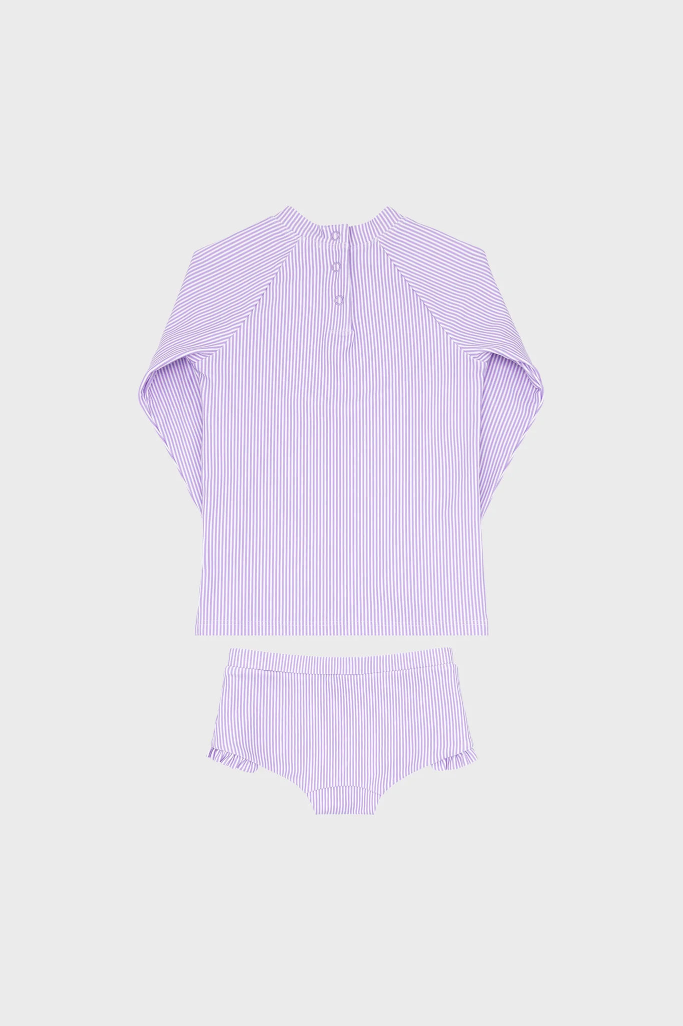 Lavender Micro Stripe Rashguard Set - Image 3