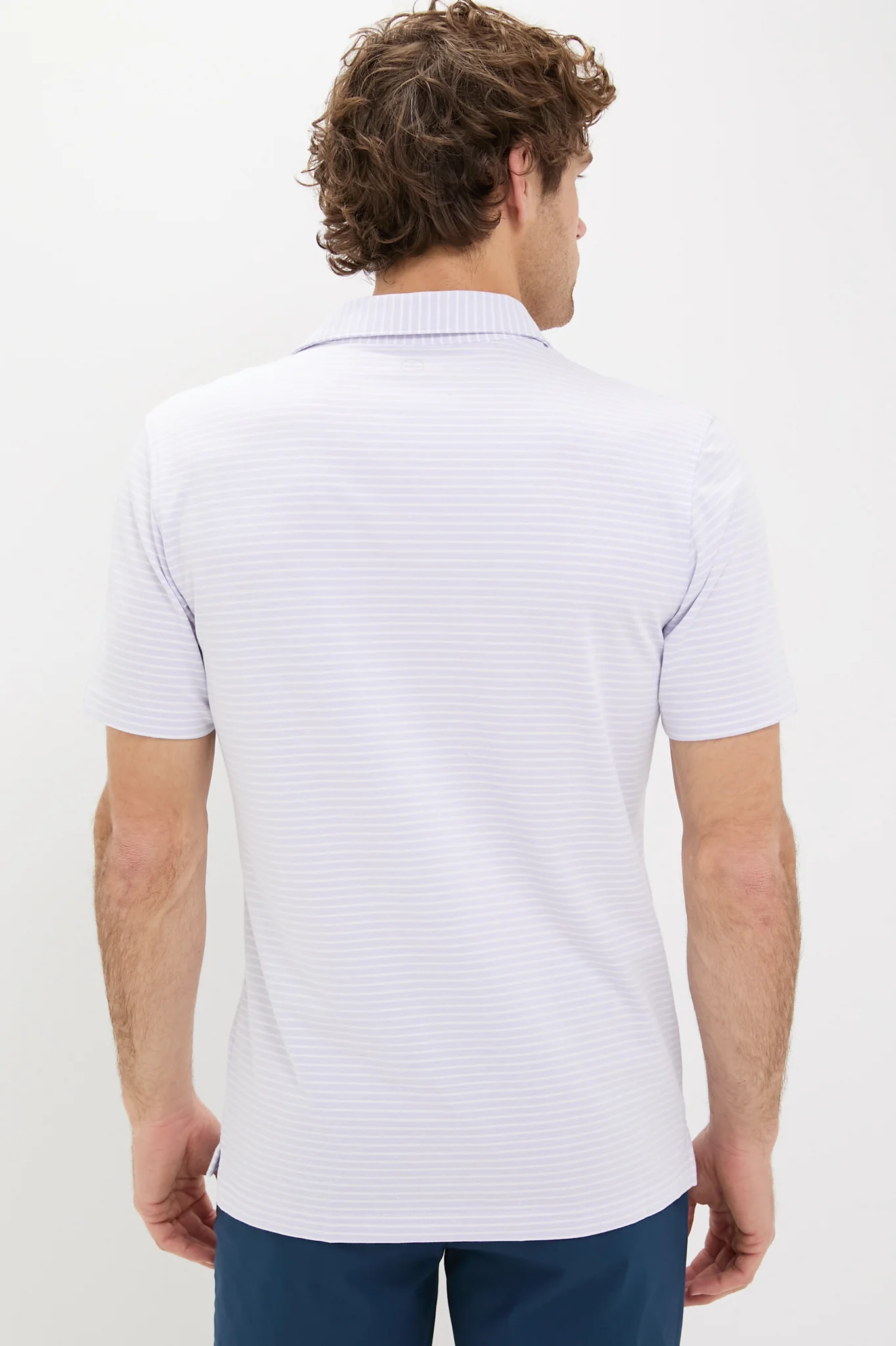 Lavender Moon Albatross Cotton Blend Pique Polo - Image 4