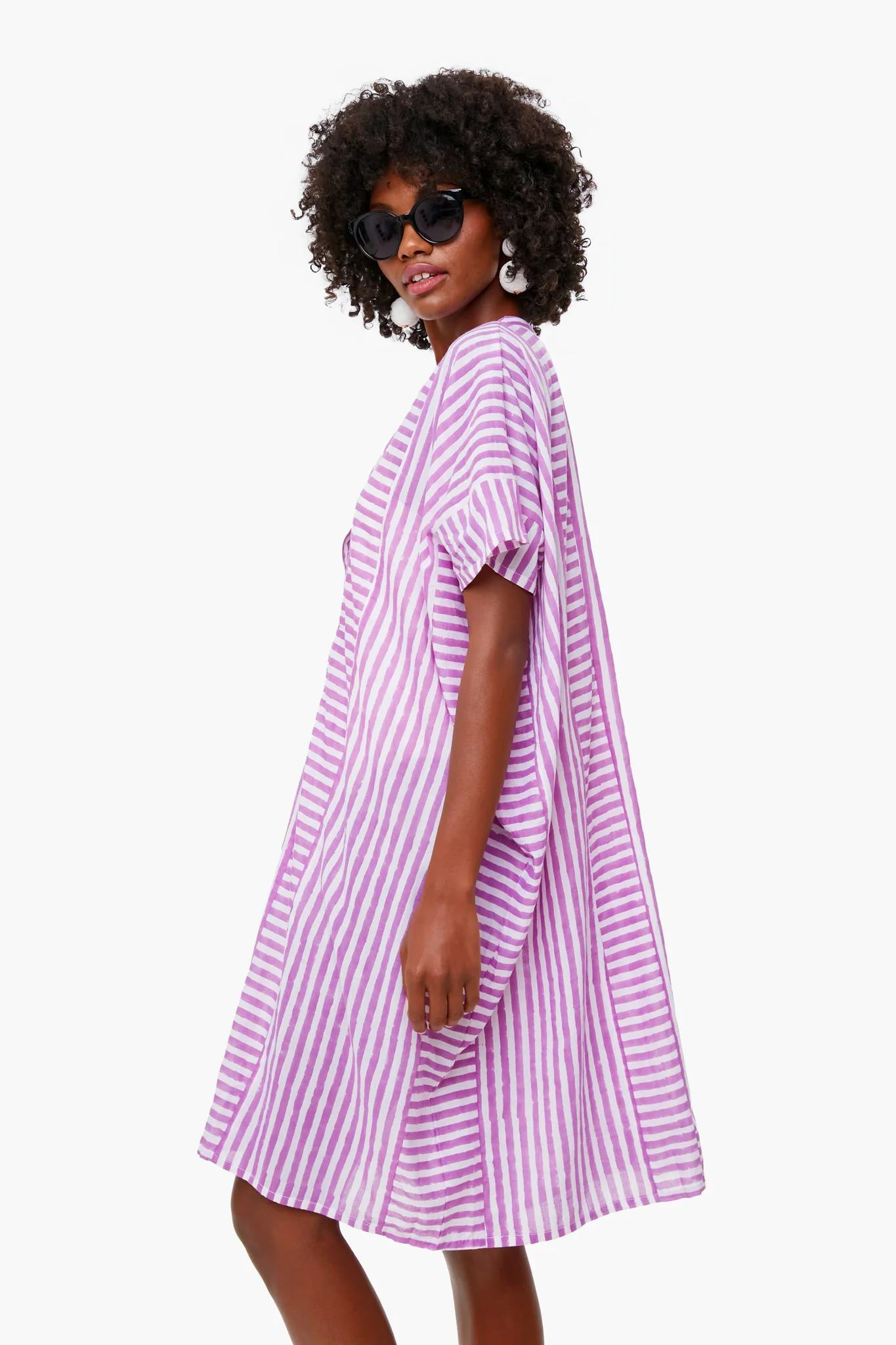 Lavendula Stripe Emerson Short Caftan - Image 3