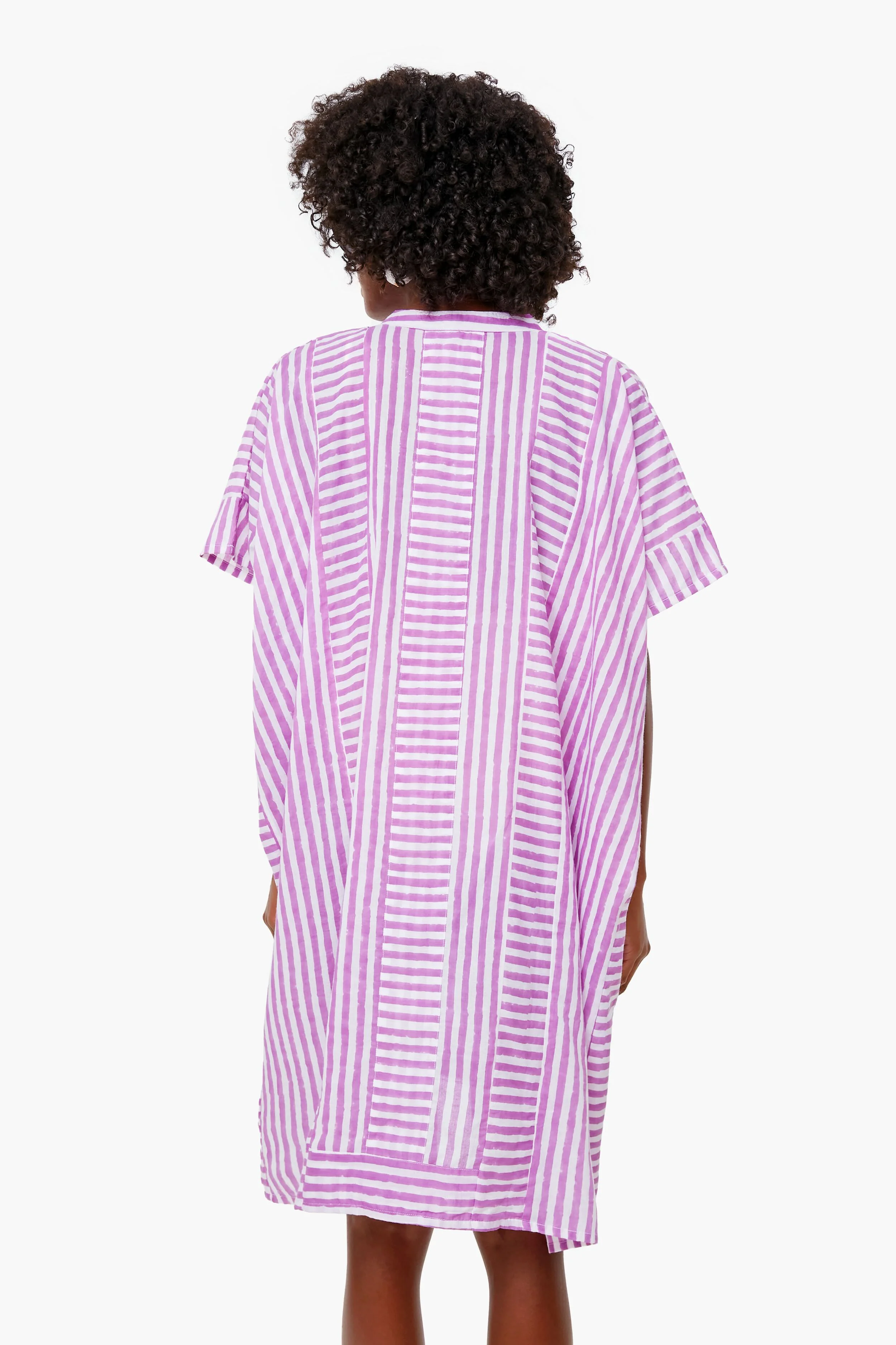 Lavendula Stripe Emerson Short Caftan - Image 4
