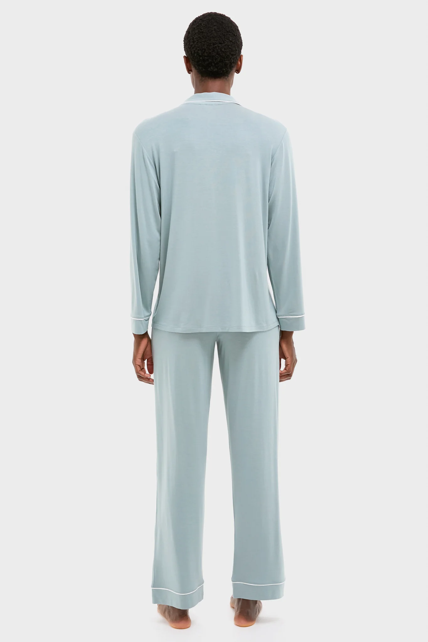 Lead and Ivory Gisele Long PJ Set - Image 4