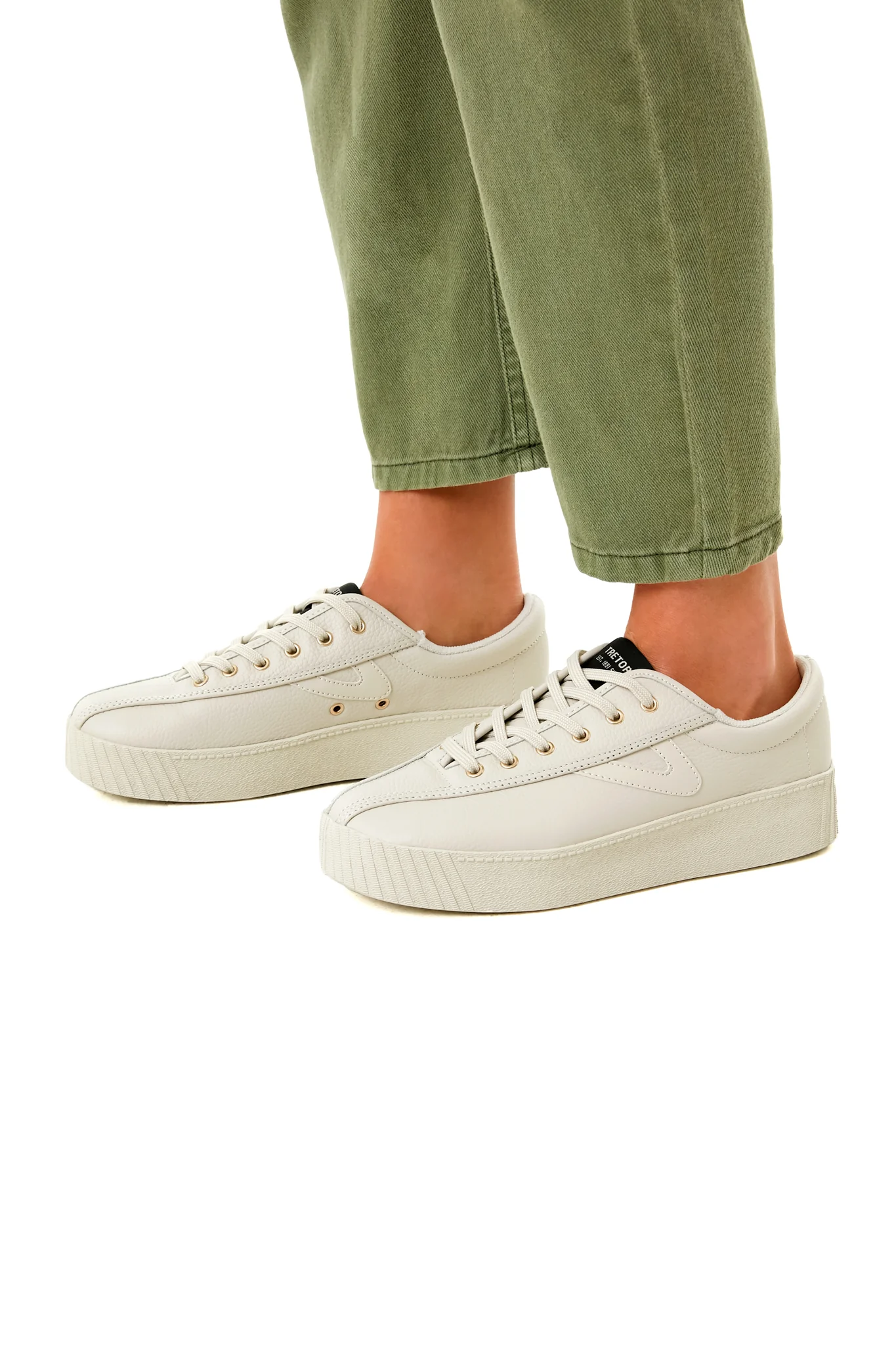 Leather Platform Nylite Sneakers - Image 4