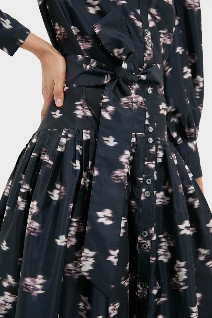 Lebombo Black Nora Midi Dress - Image 2