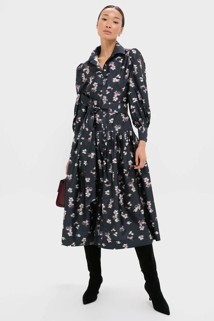 Lebombo Black Nora Midi Dress - Image 3