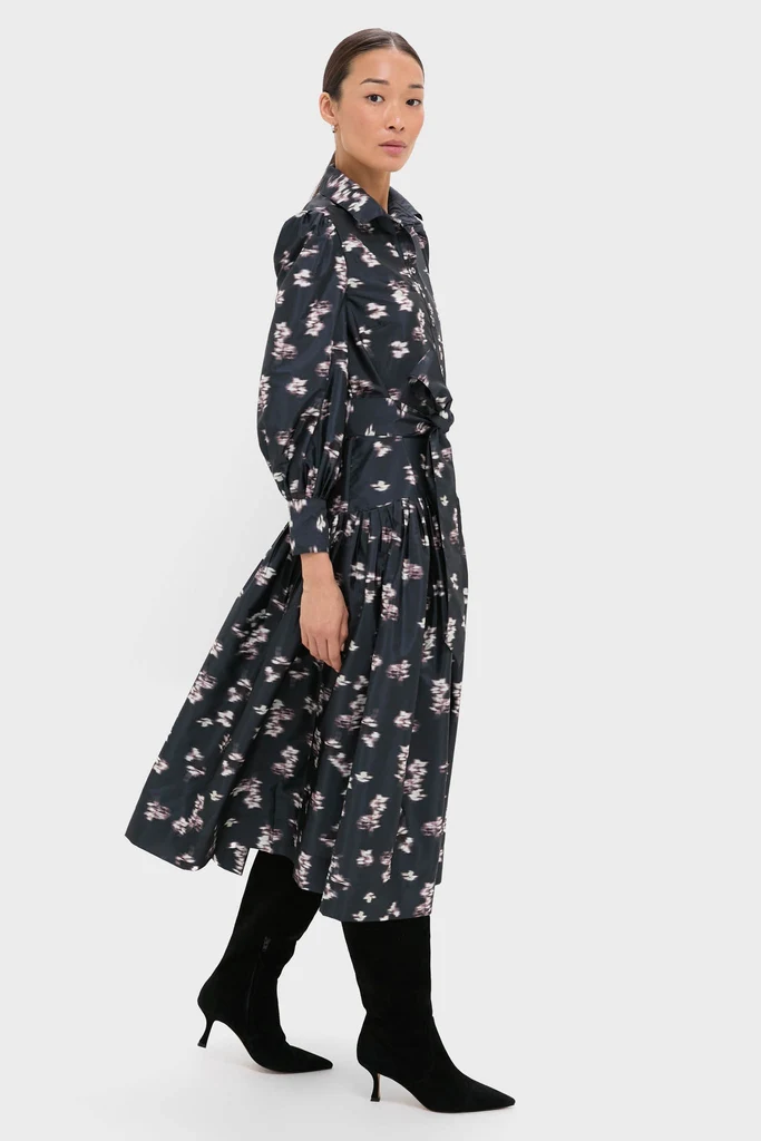 Lebombo Black Nora Midi Dress - Image 4