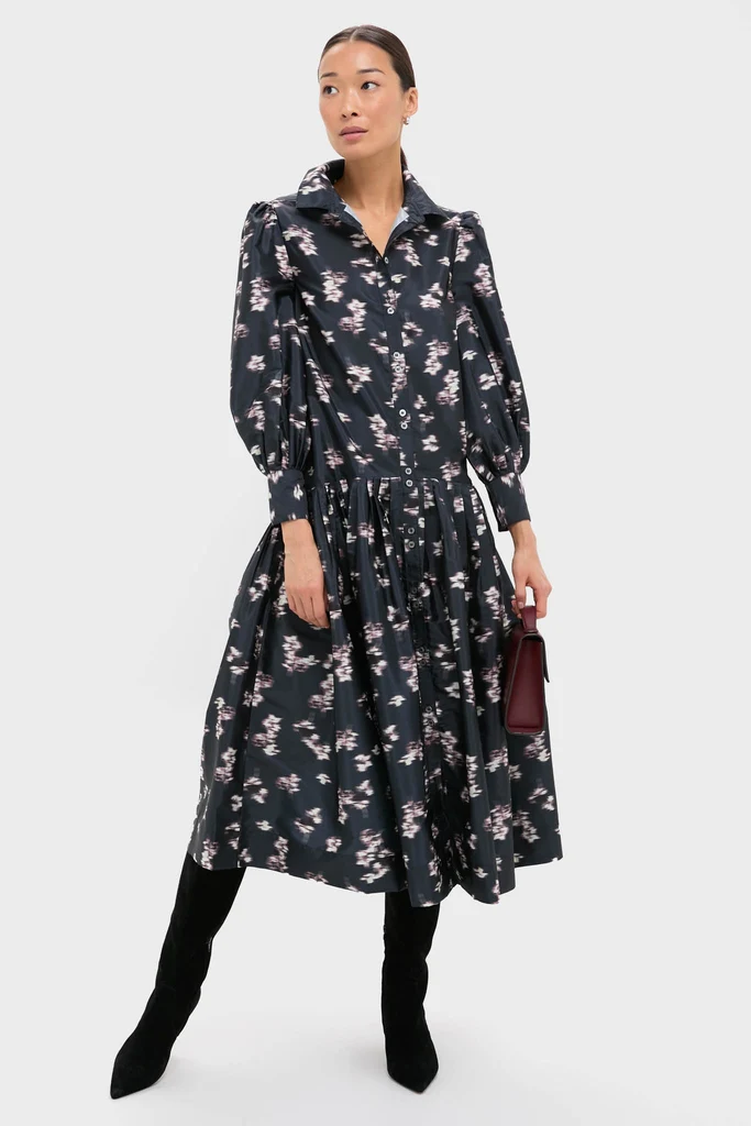 Lebombo Black Nora Midi Dress - Image 6