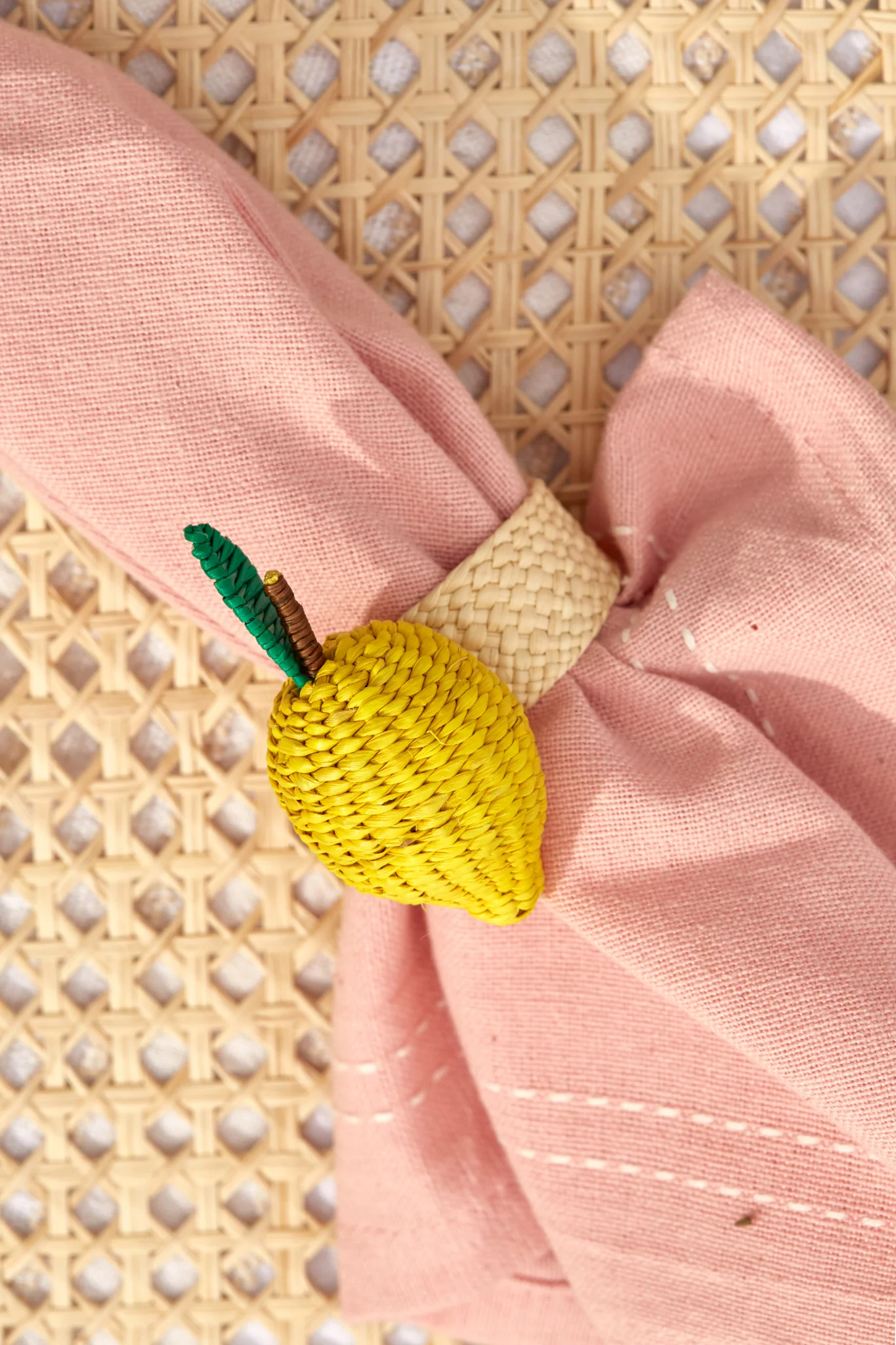 Lemon Napkin Ring Set of 4 - Image 3