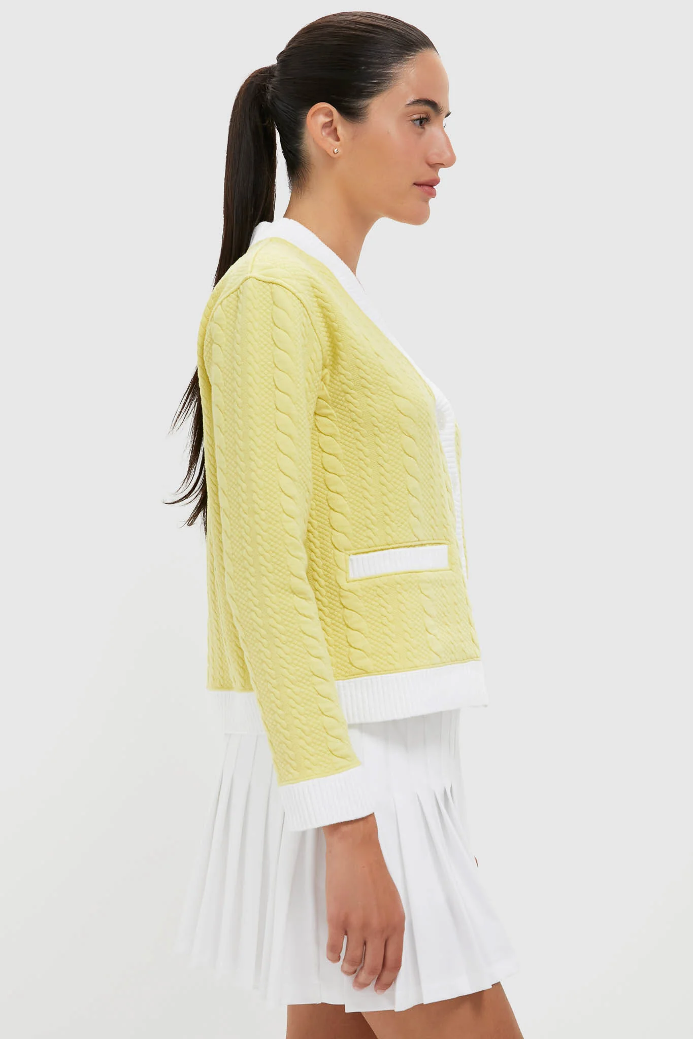 Lemongrass Cable Charley Cardigan - Image 3