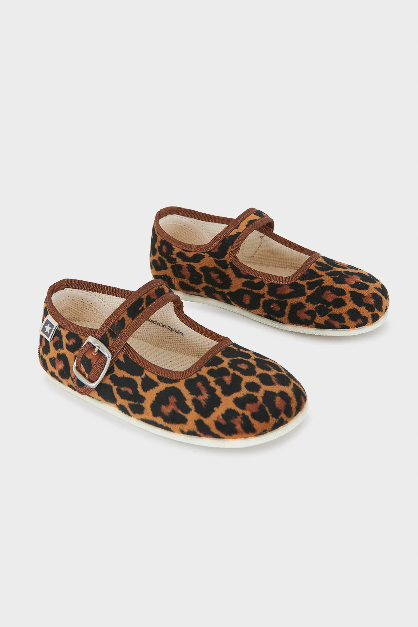 Leopard Mary Jane Flats