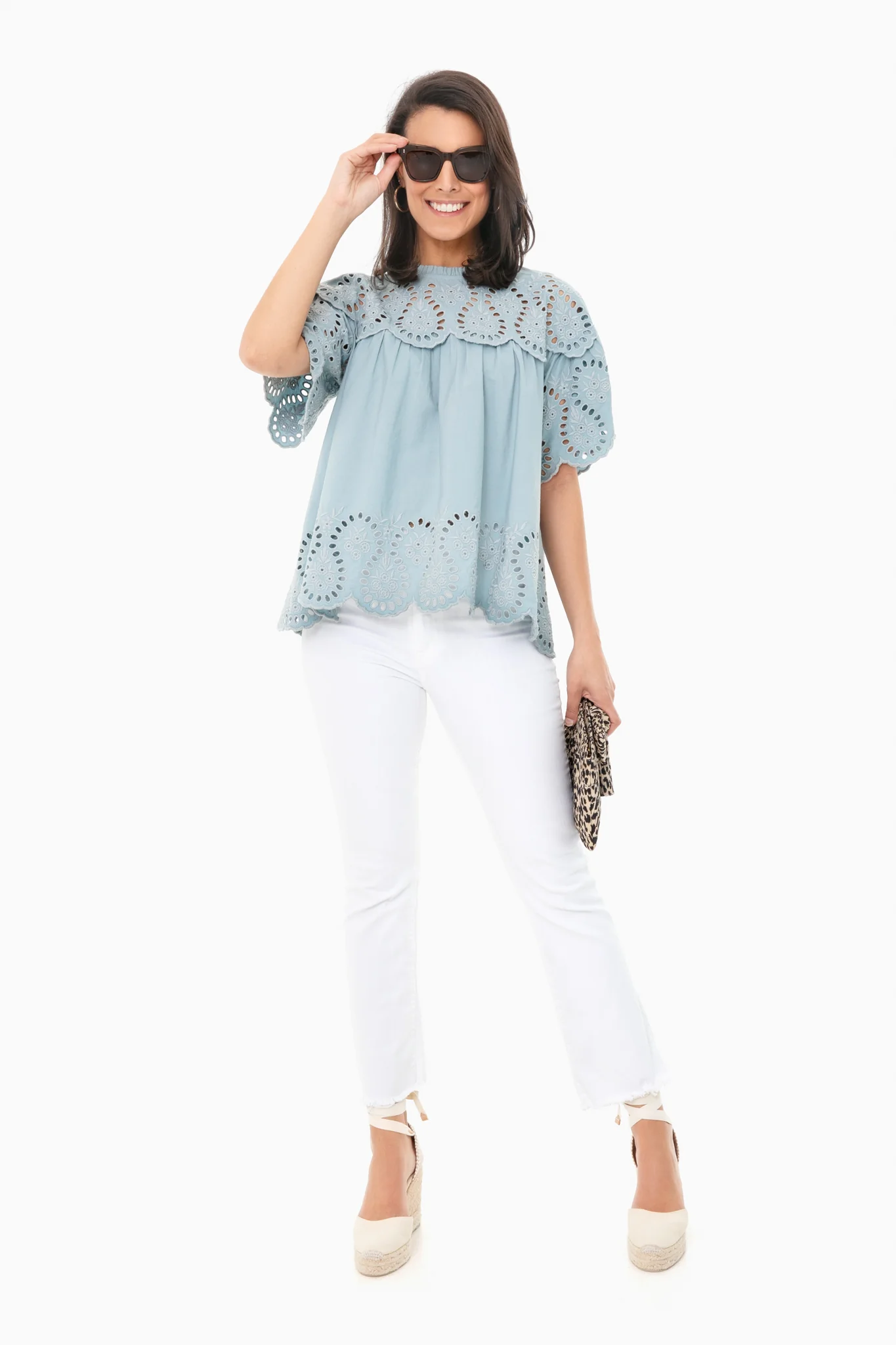 Leopard Rayne Pleated Frame Clutch - Image 3