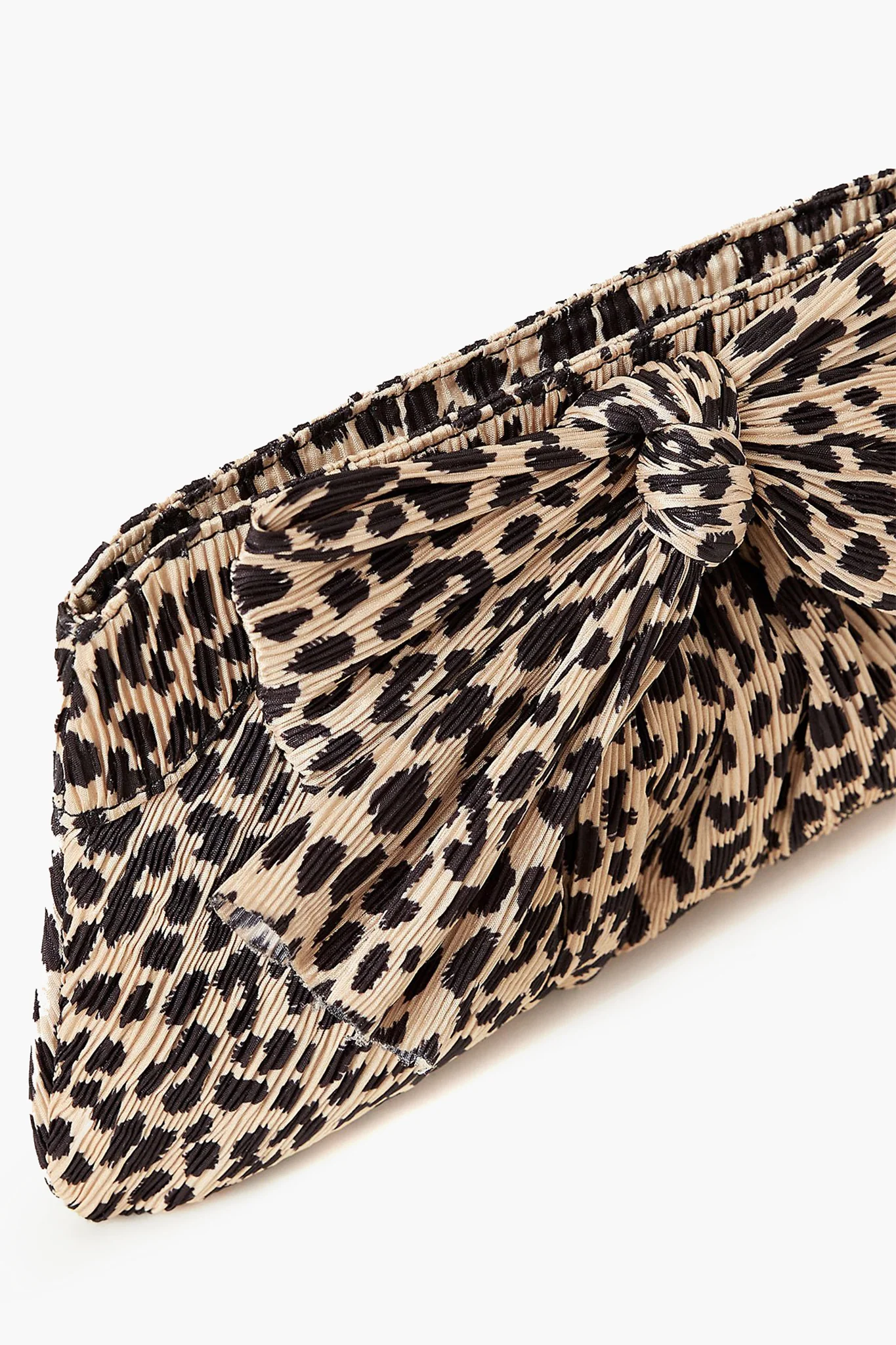 Leopard Rayne Pleated Frame Clutch - Image 4