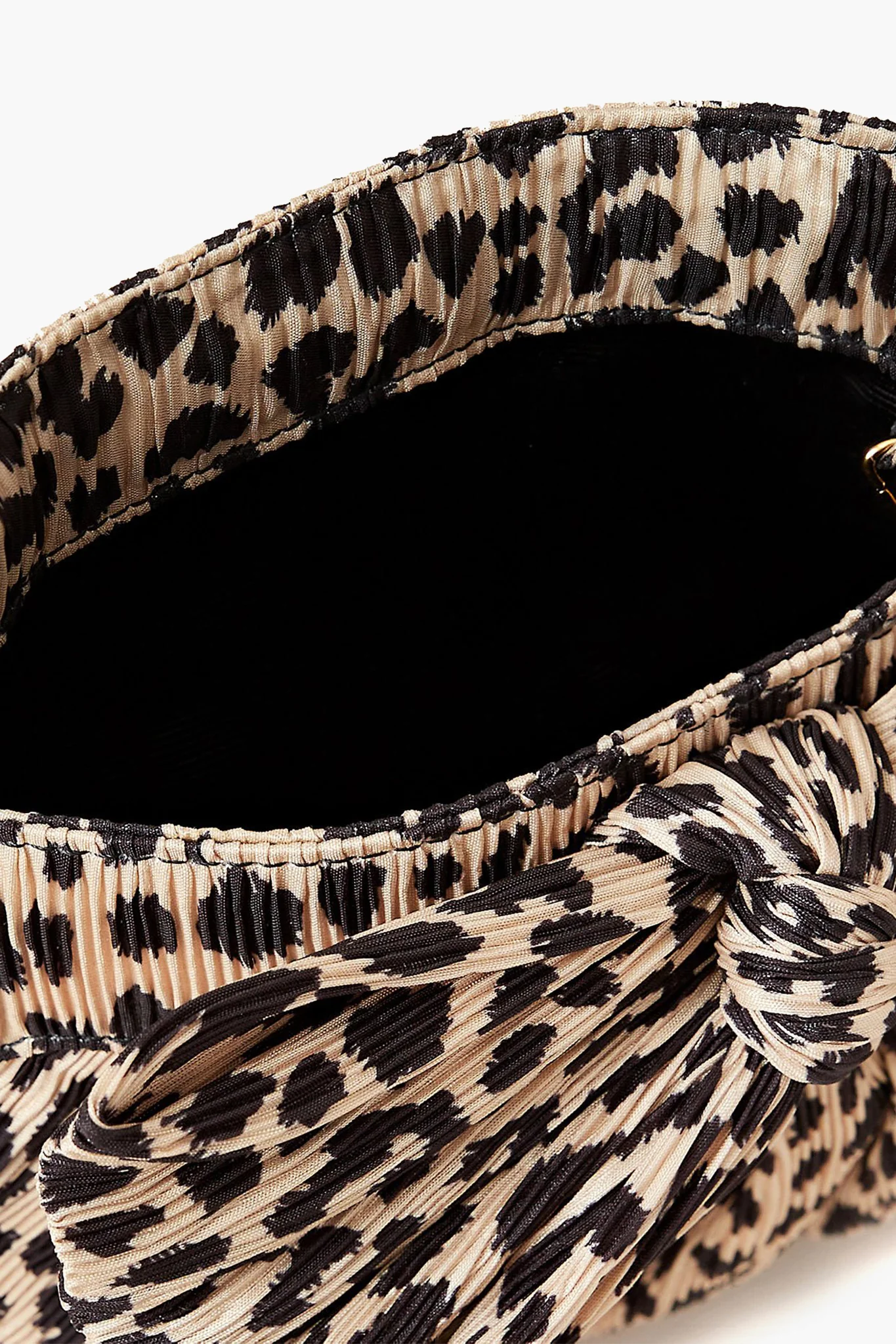 Leopard Rayne Pleated Frame Clutch - Image 5