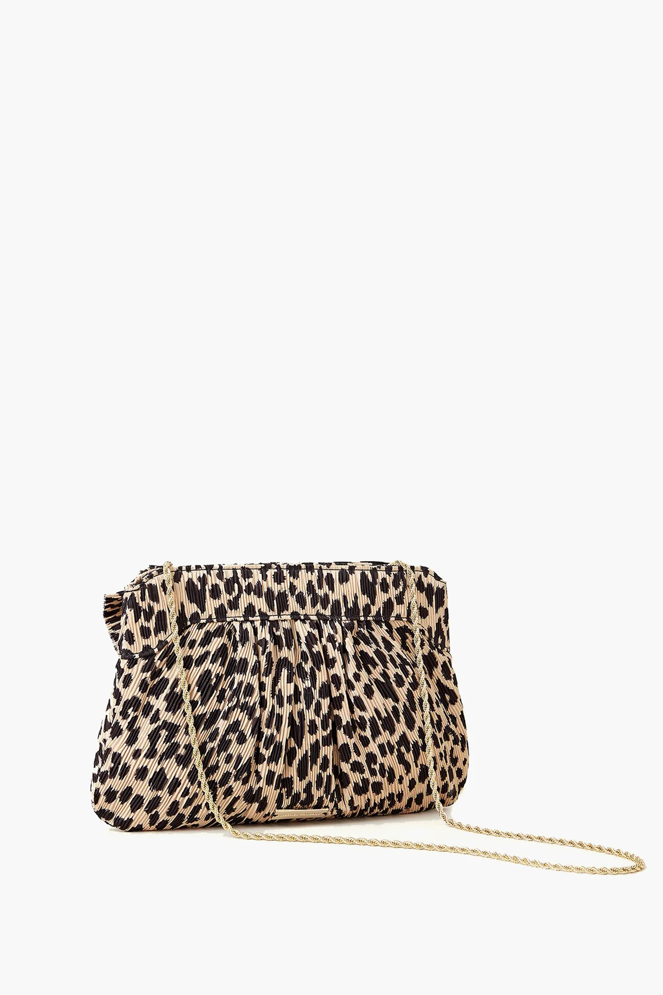Leopard Rayne Pleated Frame Clutch - Image 6