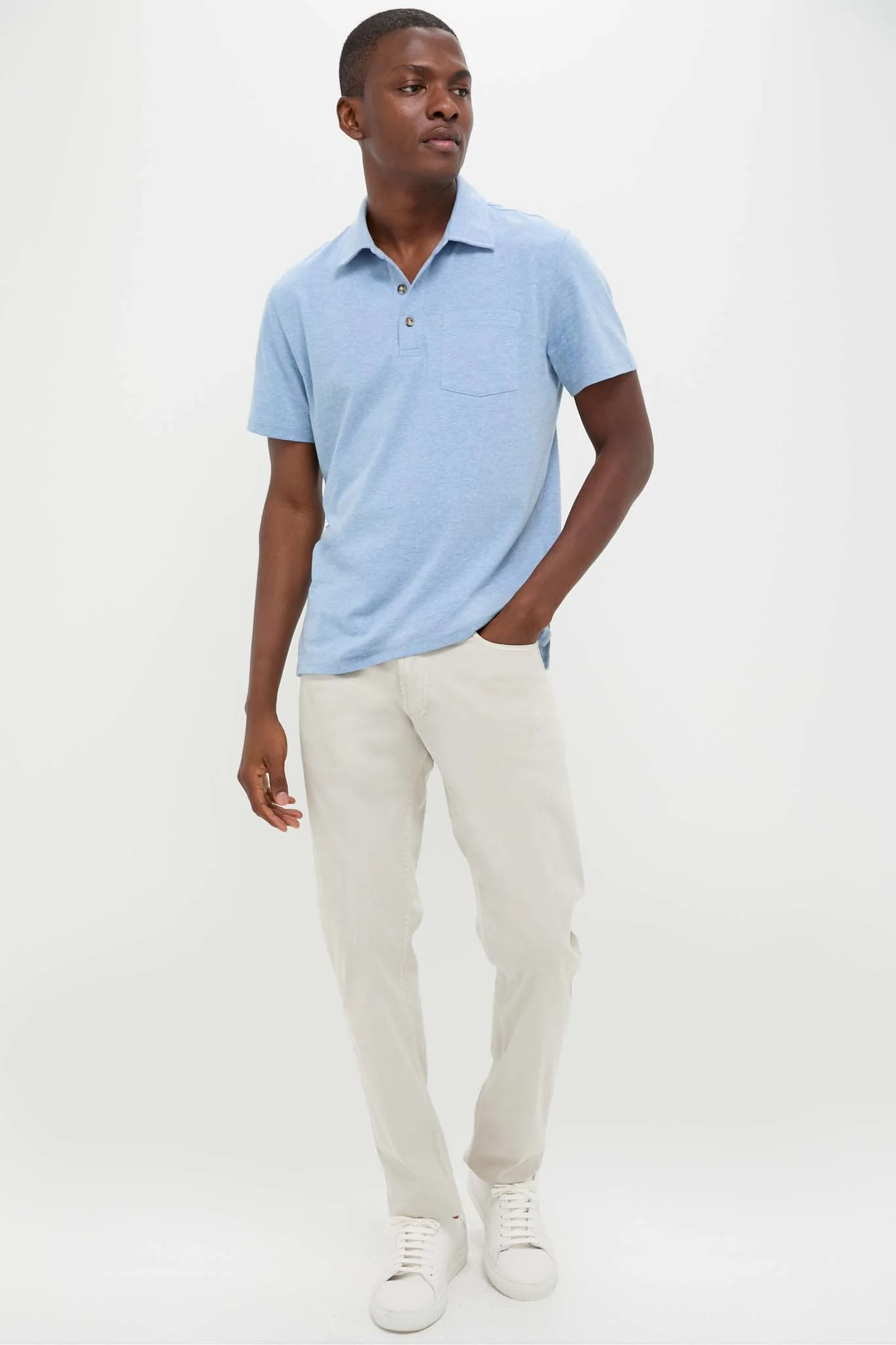 Light Blue Atlantic Polo - Image 6