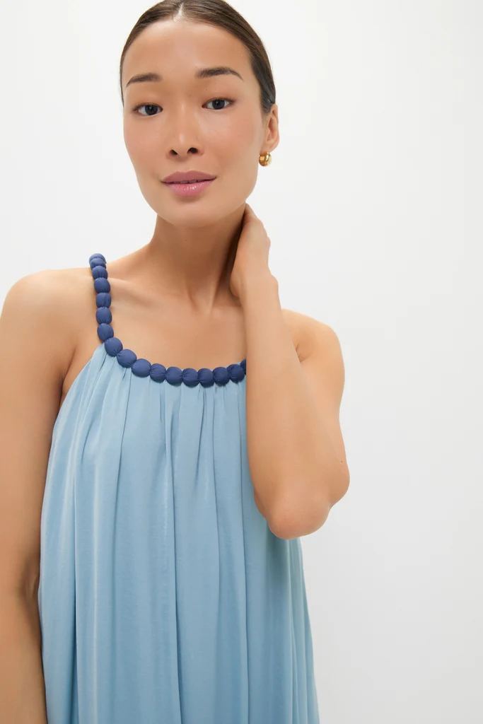 Light Blue Chiffon Amelia Bauble Dress - Image 7