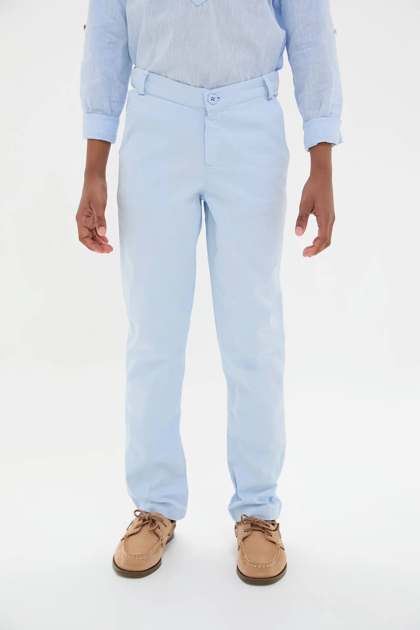 Light Blue Elio Chino Pants