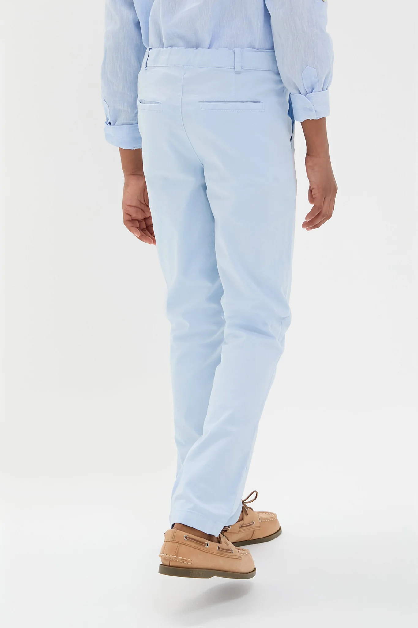 Light Blue Elio Chino Pants - Image 3