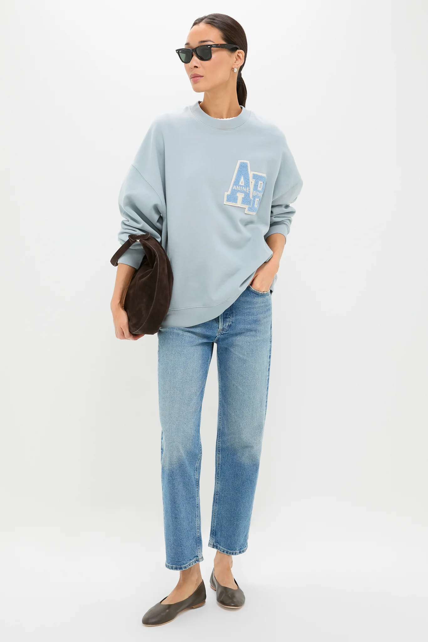 Light Blue Miles Oversized Sweatshirt - Image 2