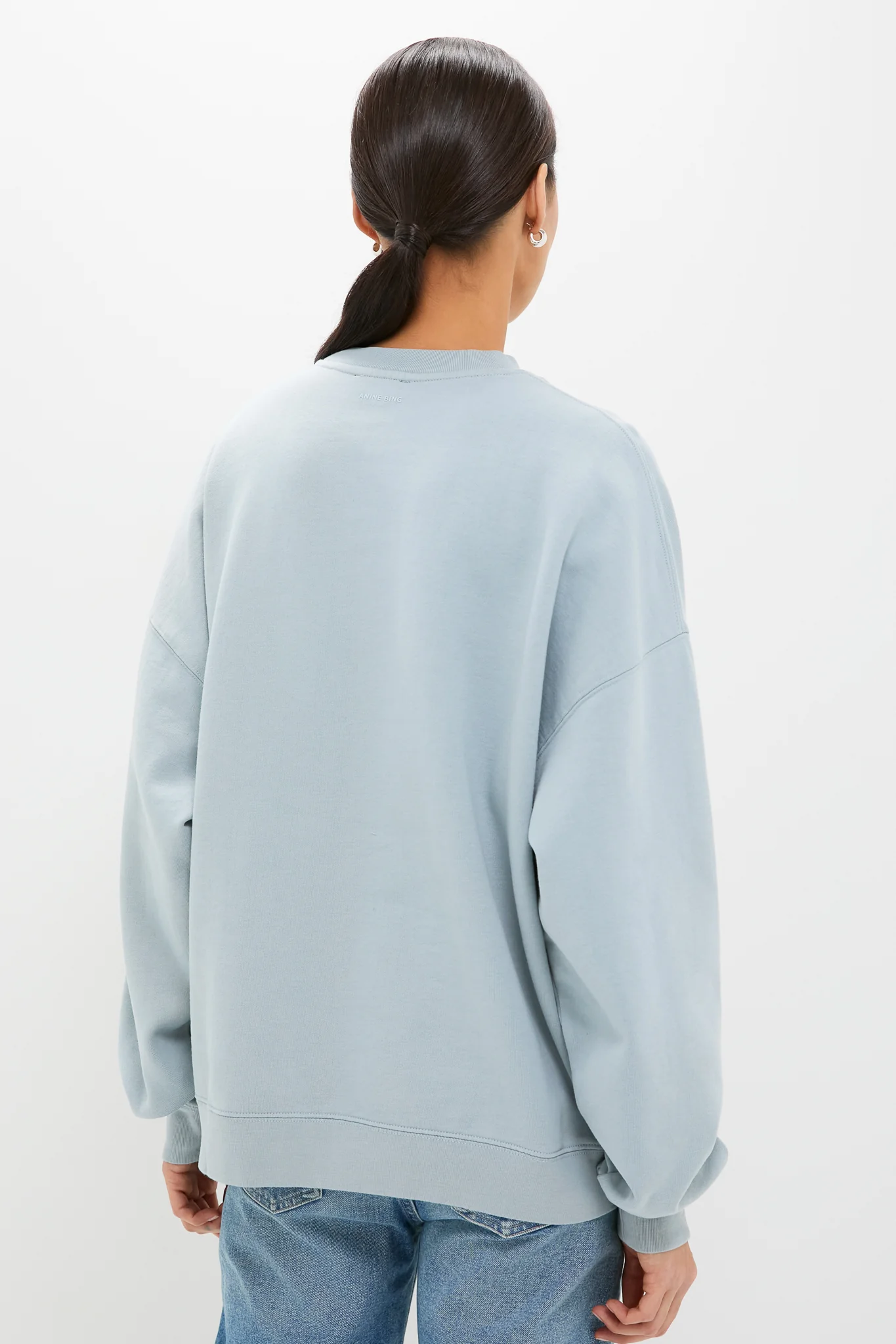 Light Blue Miles Oversized Sweatshirt - Image 4