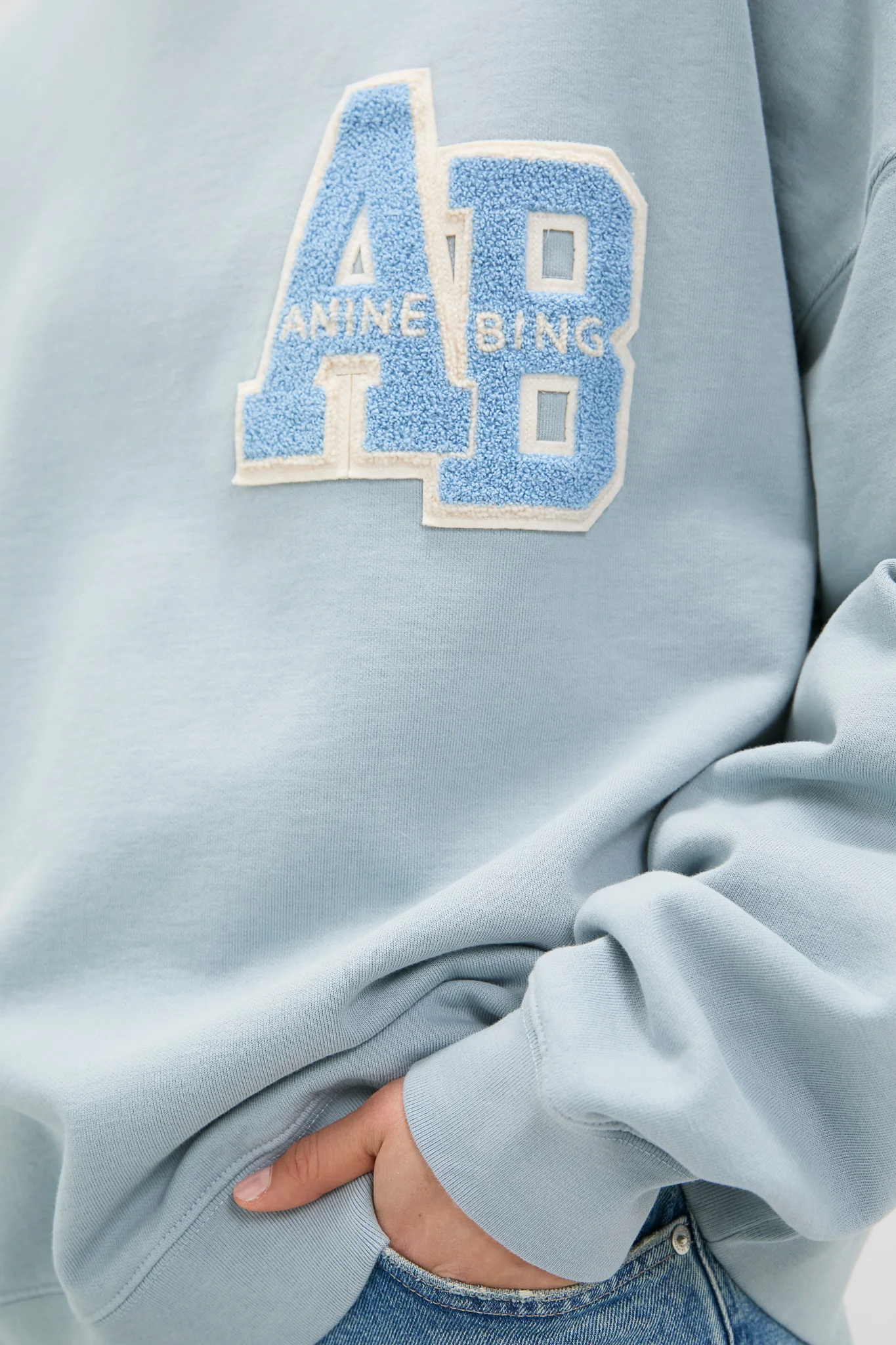 Light Blue Miles Oversized Sweatshirt - Image 5