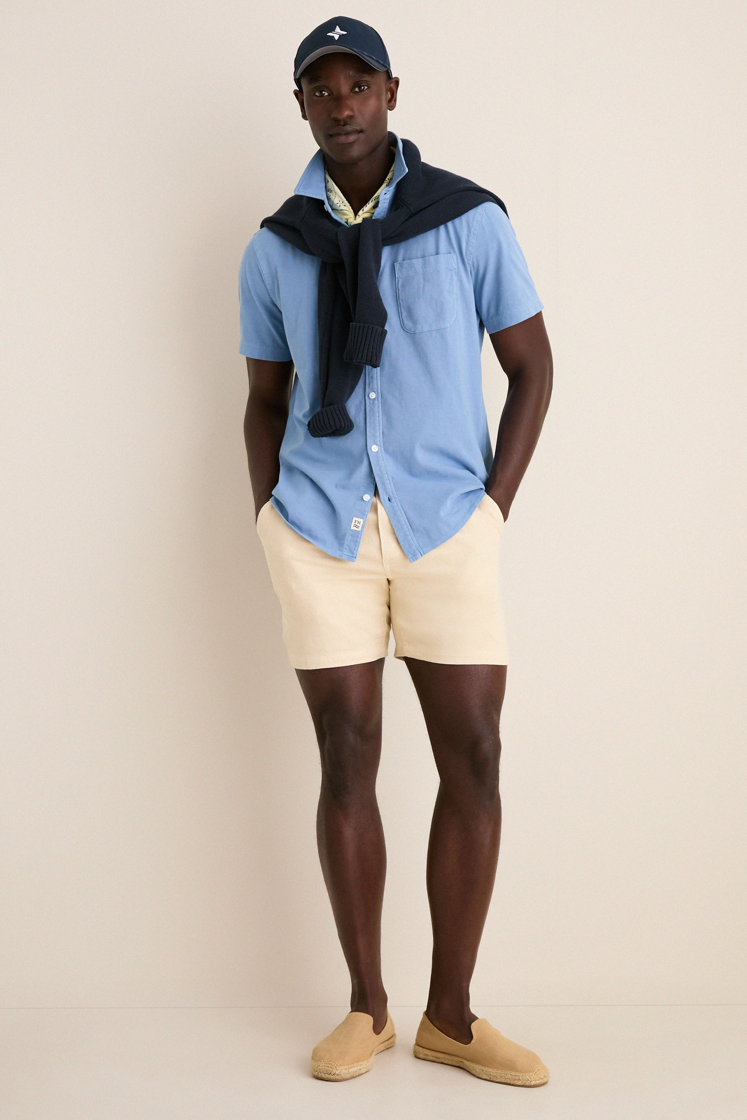 Light Blue Short Sleeve Saltaire Shirt - Image 2