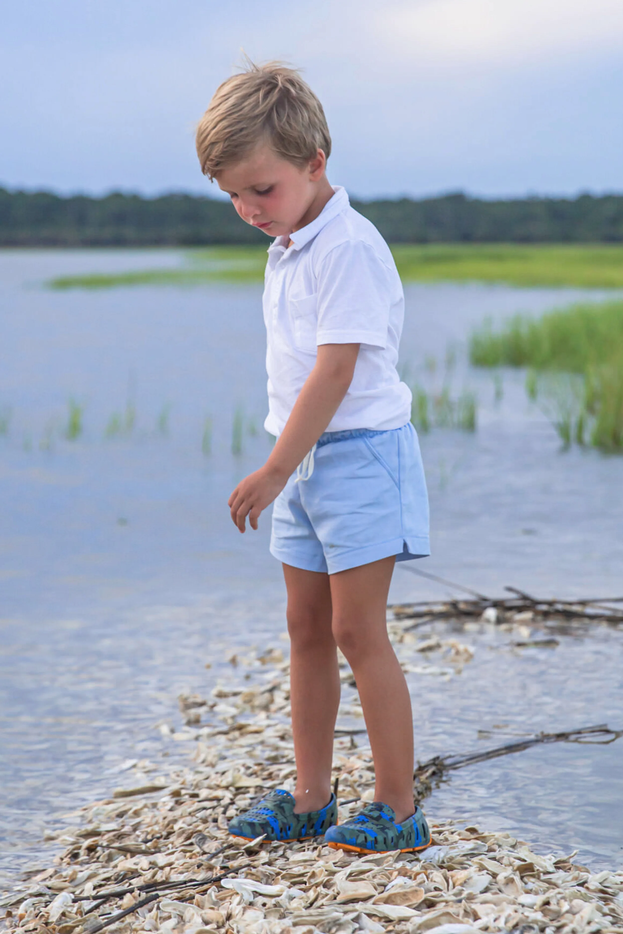Light Blue Tate Shorts - Image 3