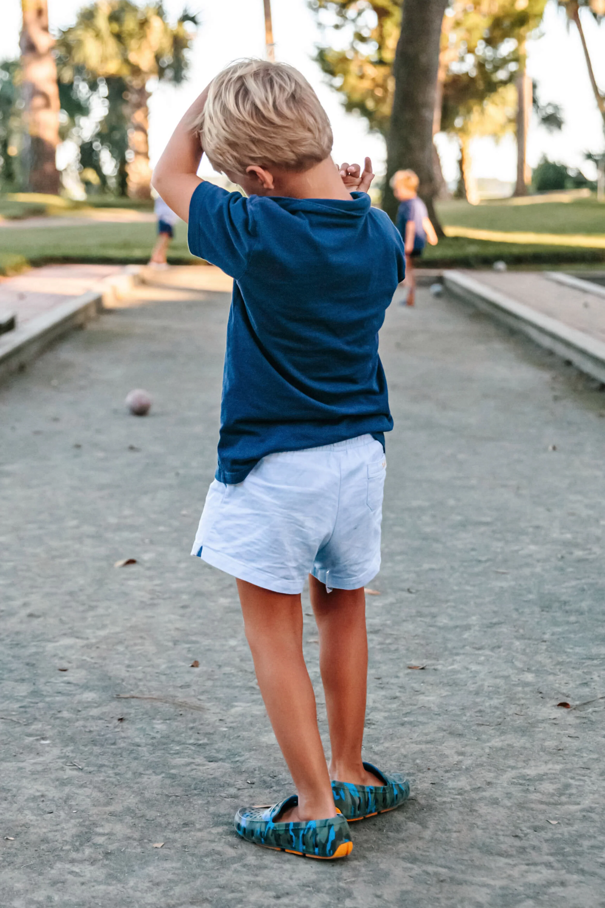 Light Blue Tate Shorts - Image 4