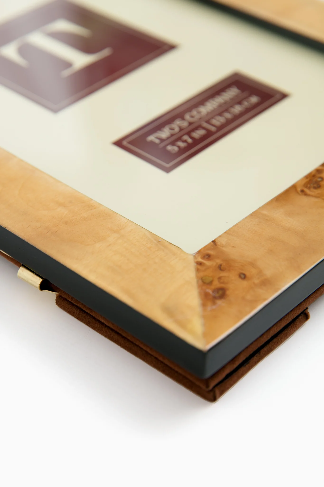 Light Brown Burled Wood 5x7 Picture Frame - Image 3