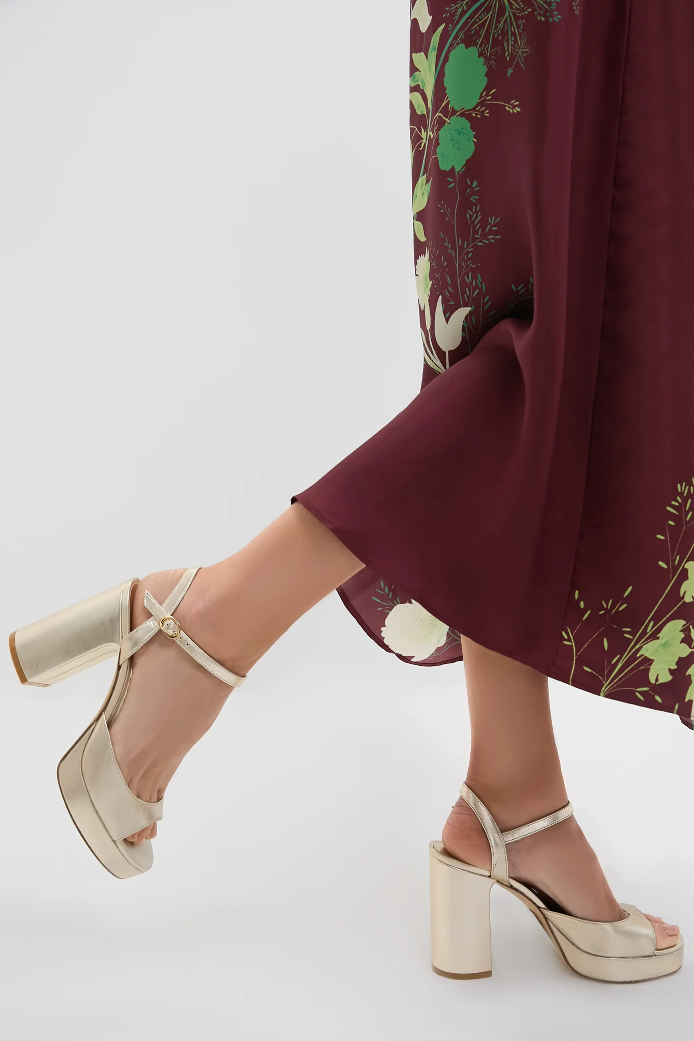 Light Gold Dayna II Platform Heels - Image 2