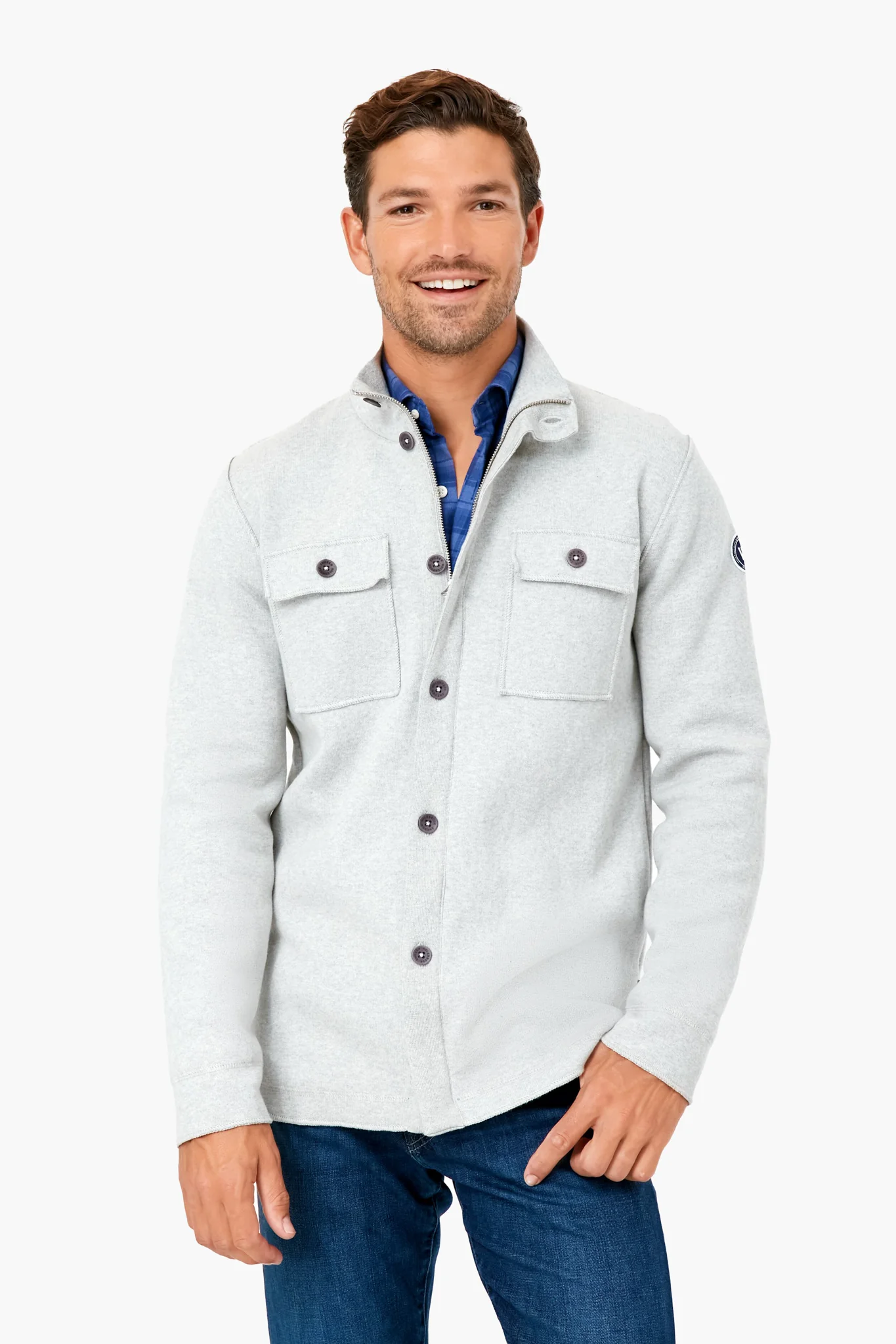 Light Gray Edwin Shirt Jacket