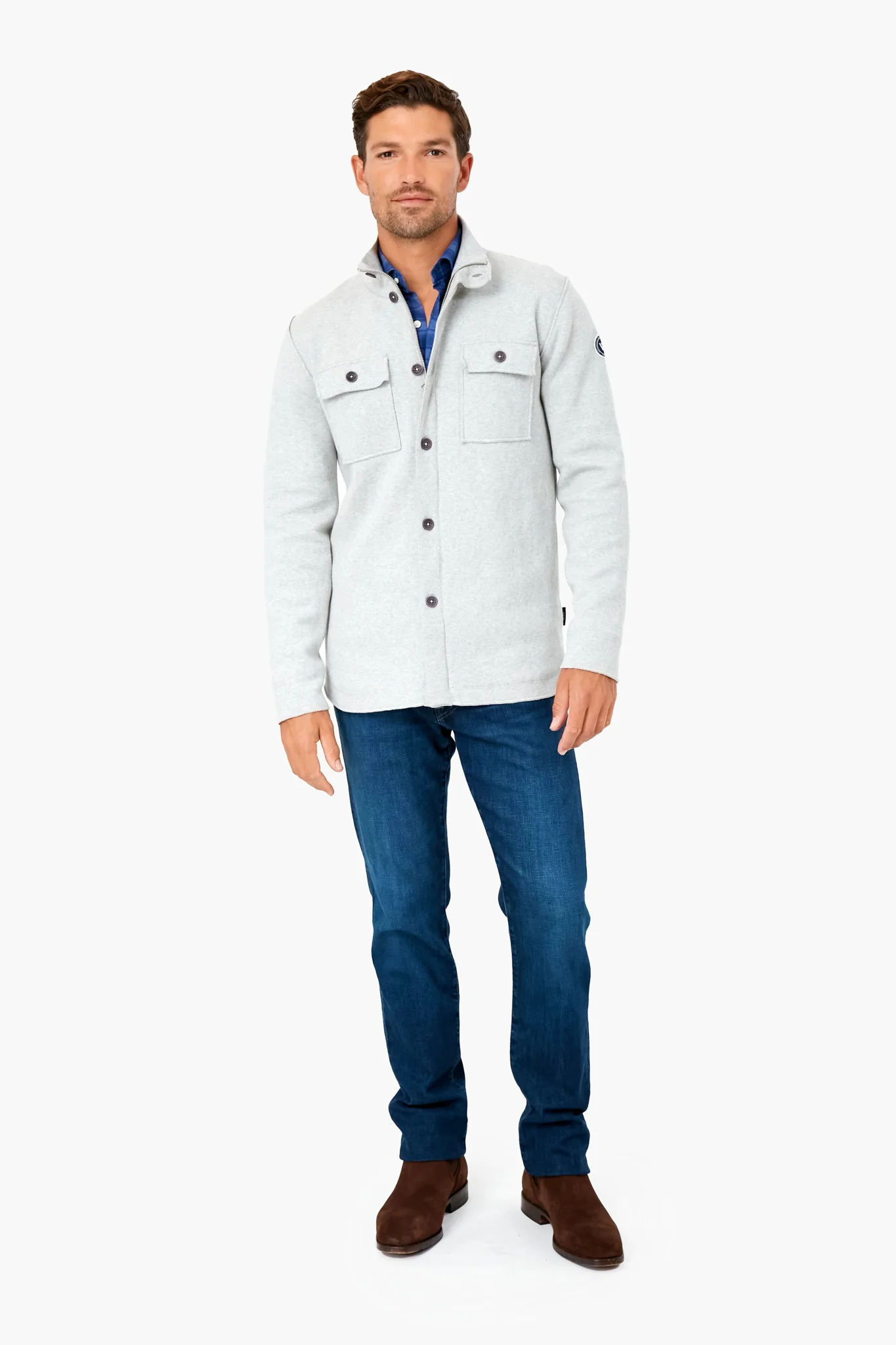 Light Gray Edwin Shirt Jacket - Image 2