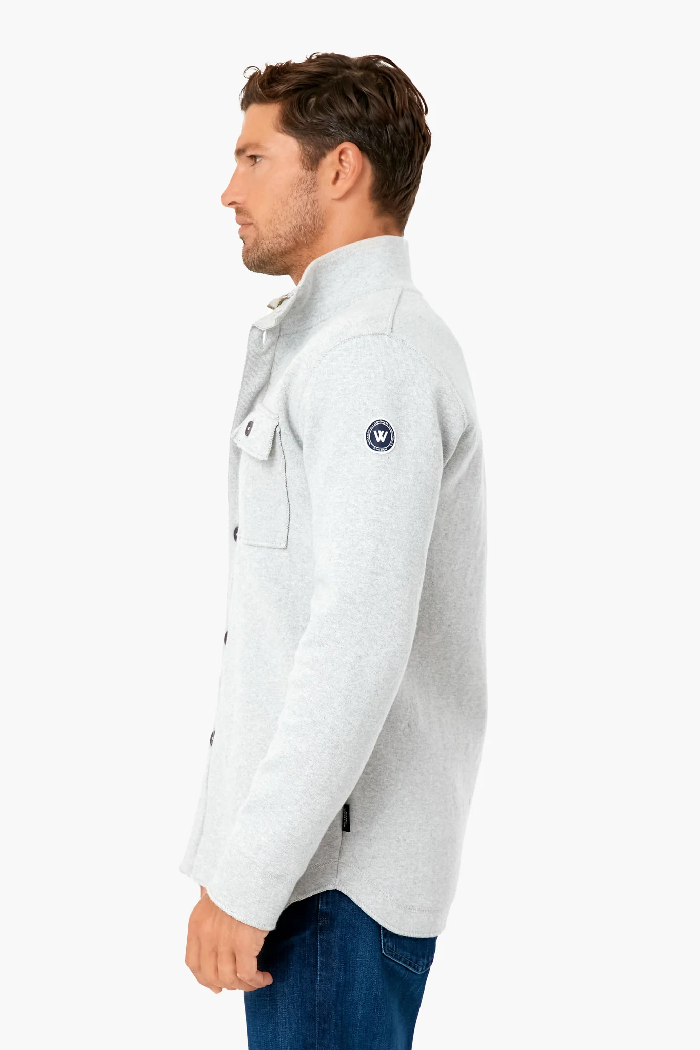 Light Gray Edwin Shirt Jacket - Image 3