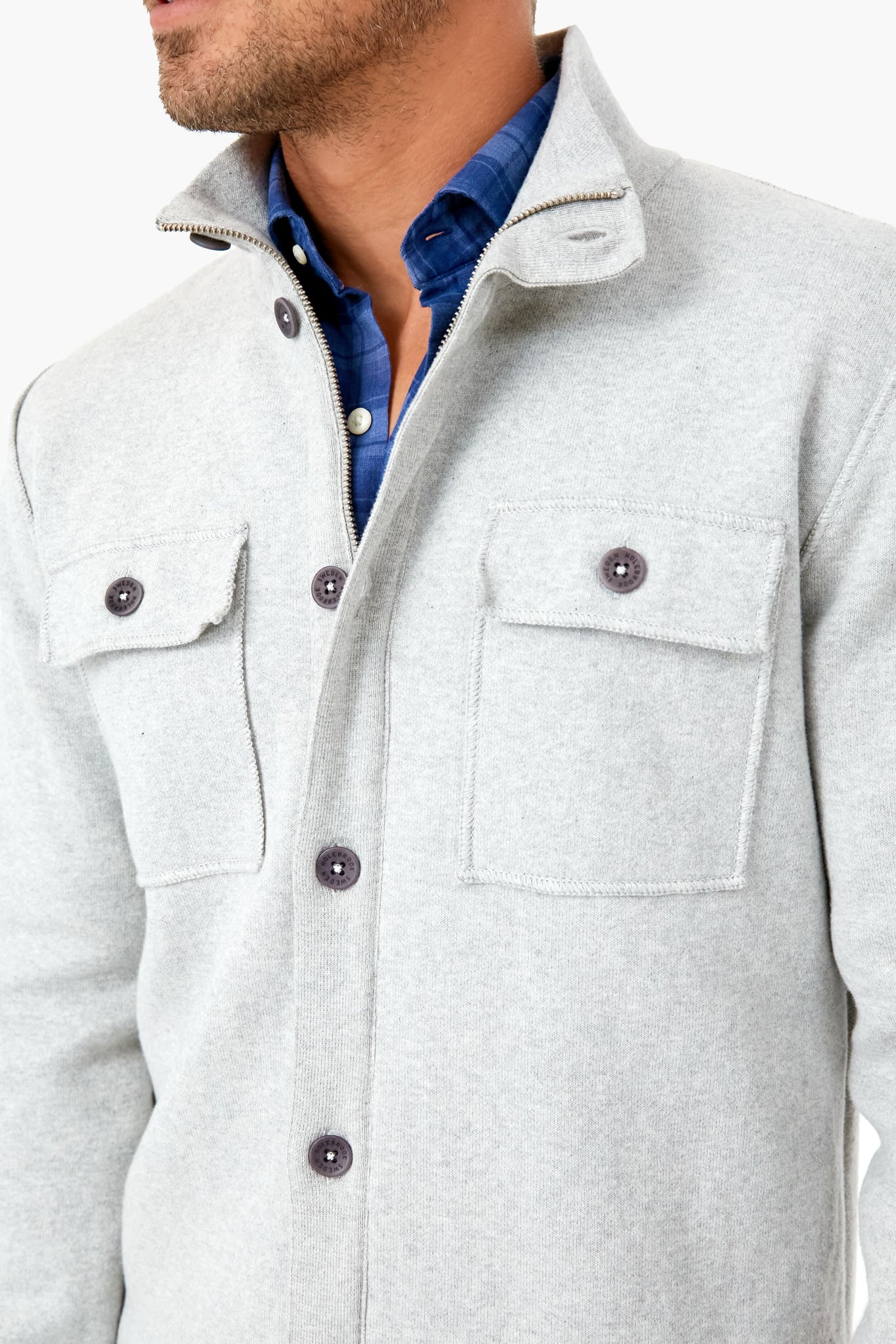 Light Gray Edwin Shirt Jacket - Image 5