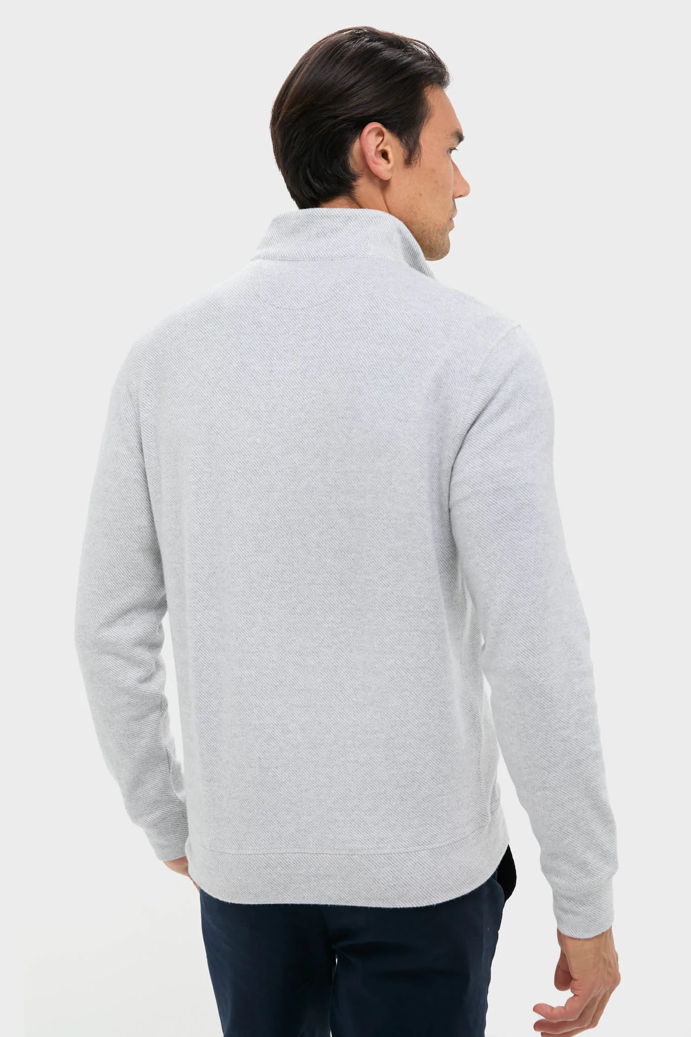 Light Heather Gray Legend Sweater Quarter Zip - Image 4