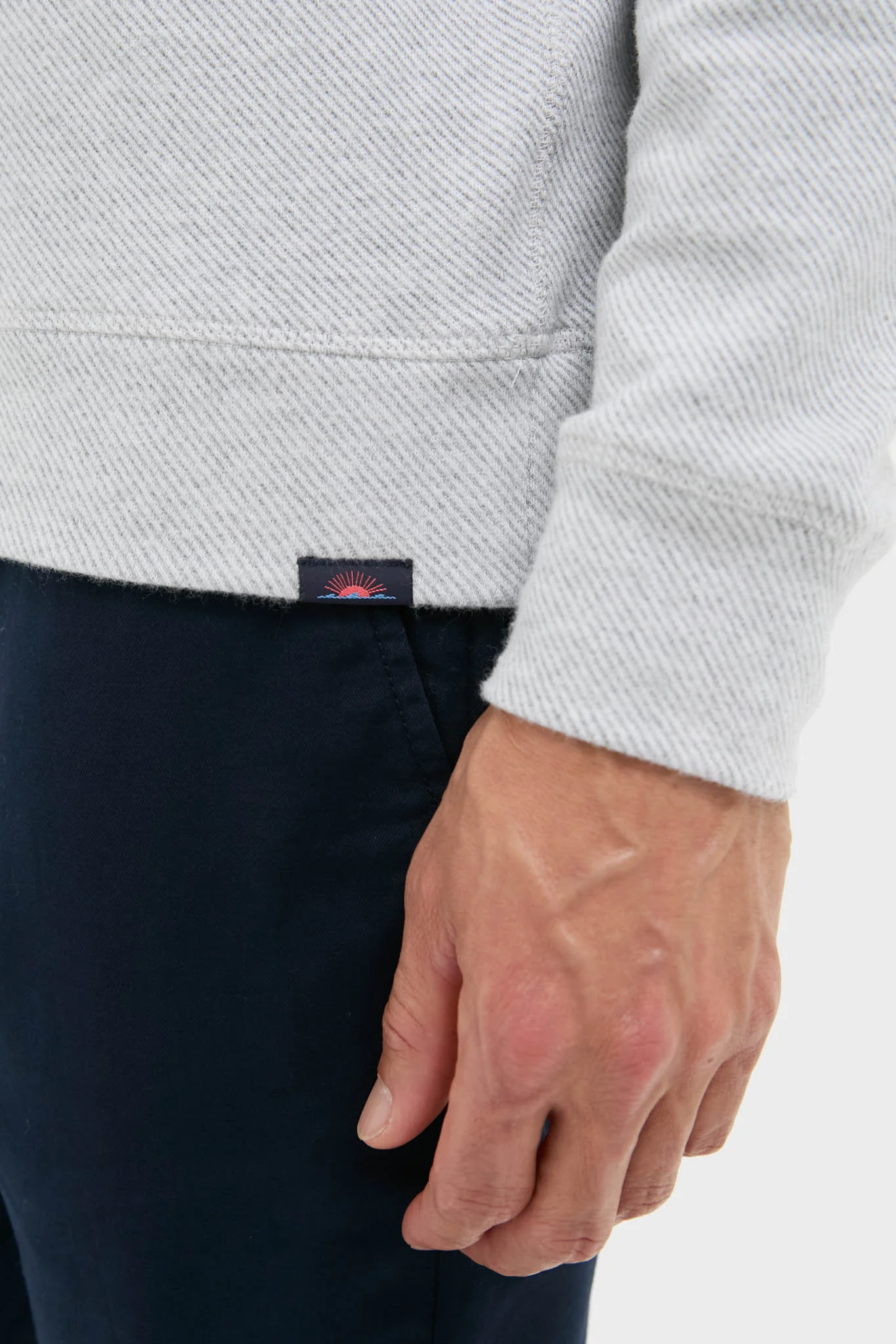Light Heather Gray Legend Sweater Quarter Zip - Image 6