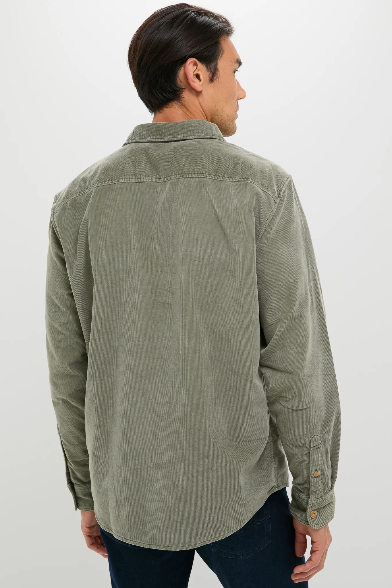 Light Pine Stretch Terry Work Shirt - Image 4
