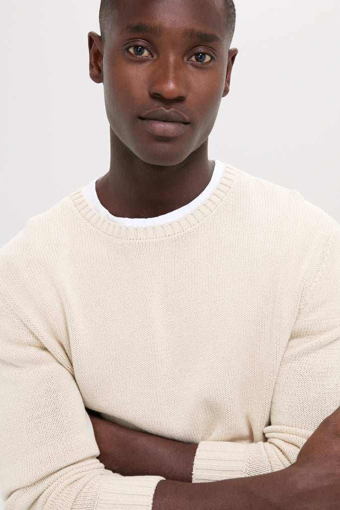 Light Tan All Season Classic Crewneck - Image 5