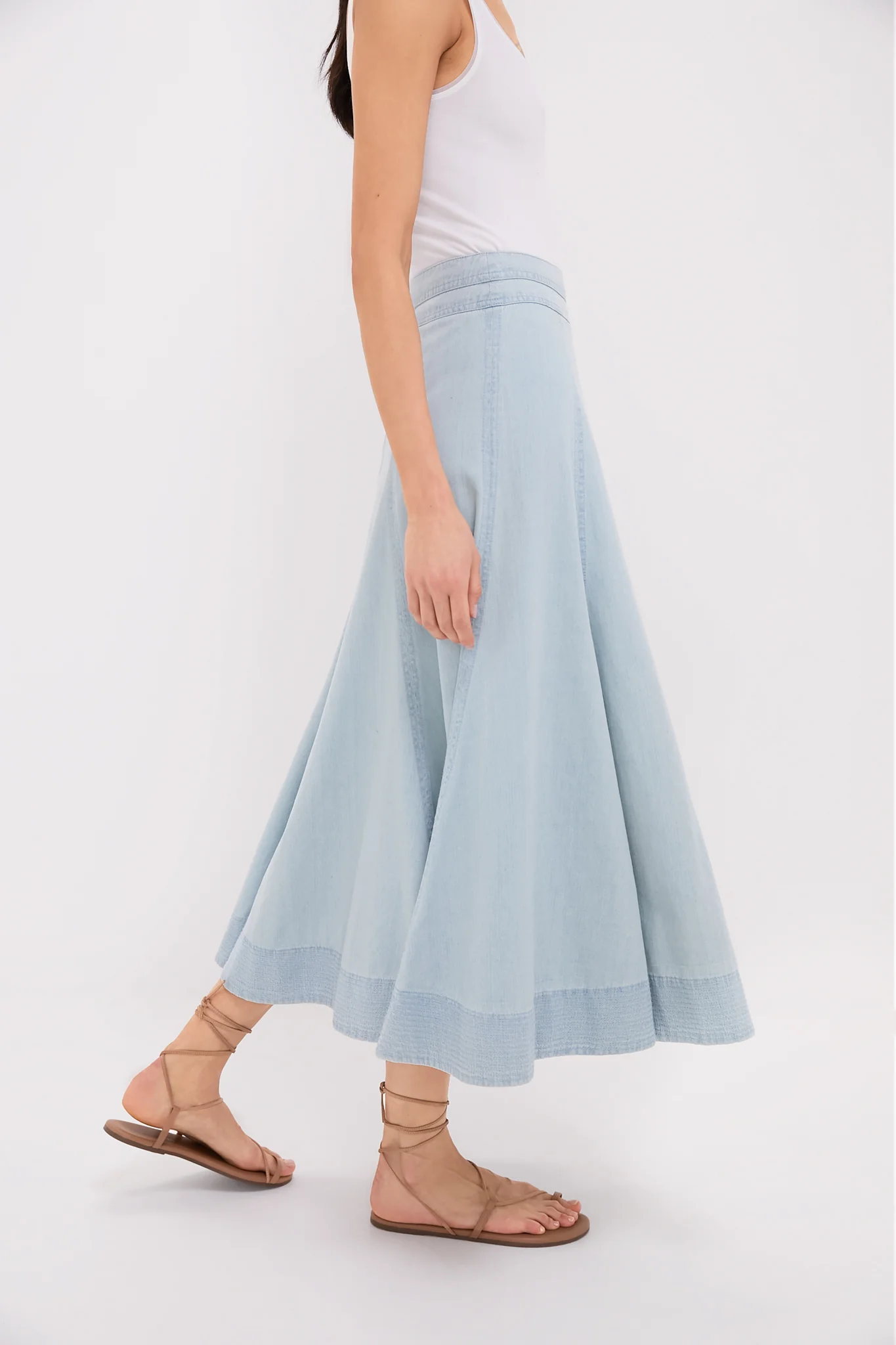 Light Wash Denim Brynn Skirt - Image 3