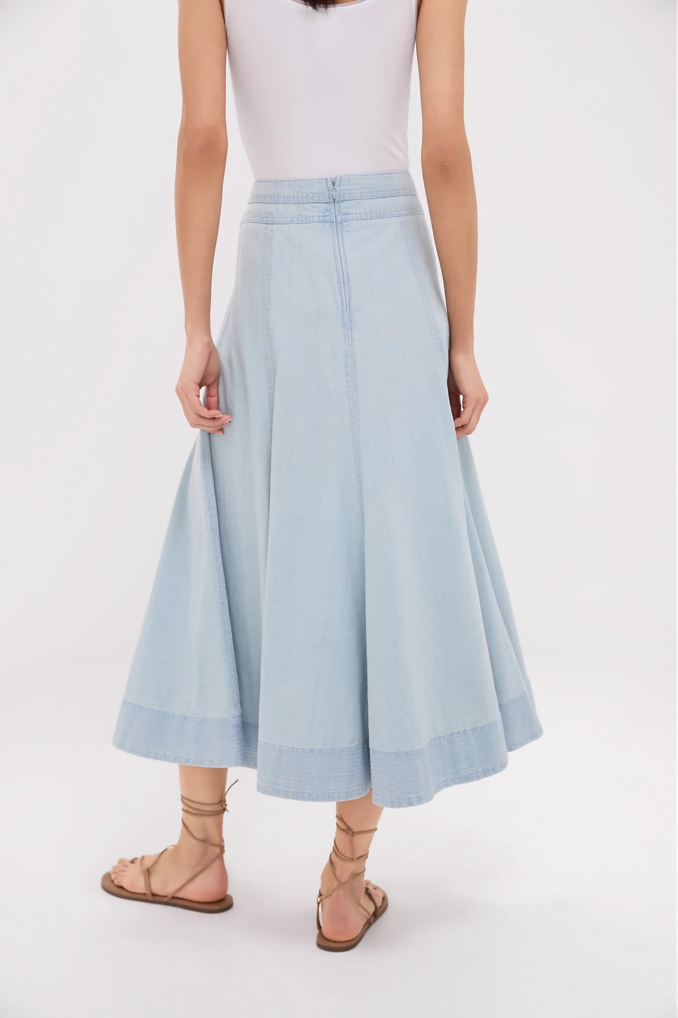 Light Wash Denim Brynn Skirt - Image 4