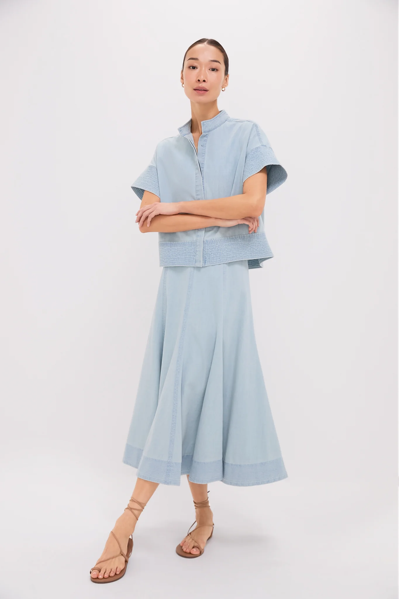 Light Wash Denim Brynn Skirt - Image 6