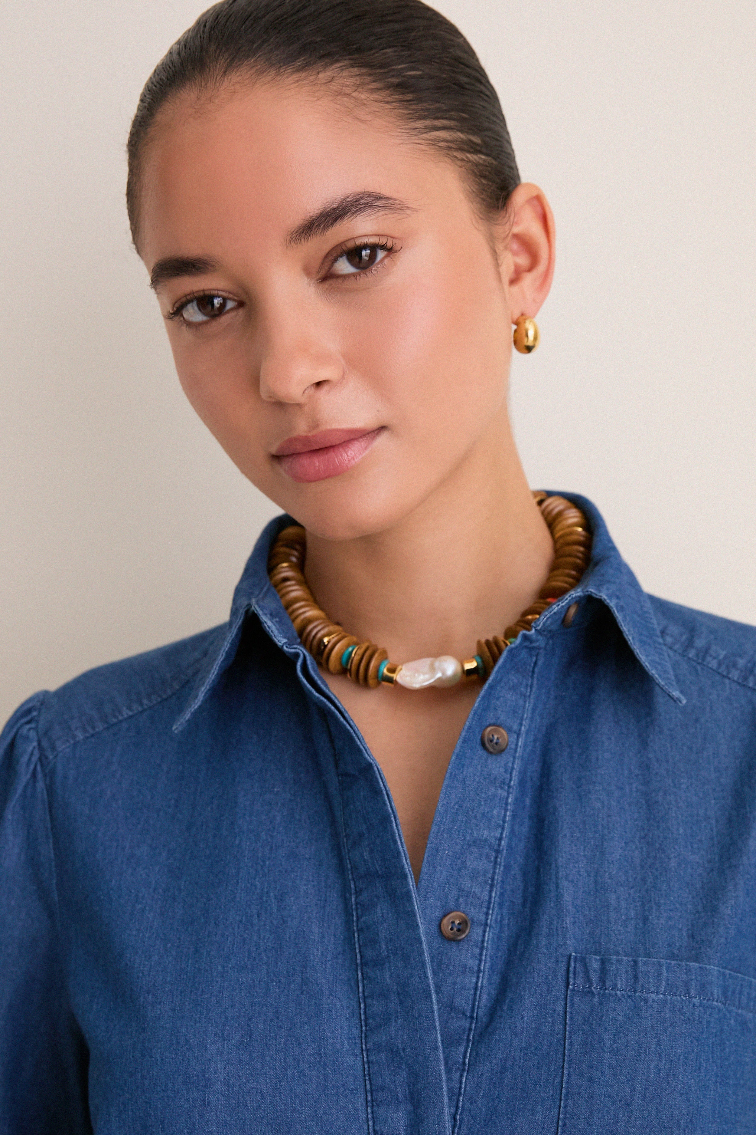 Lightweight Denim Callahan Shirt Dress - Image 5