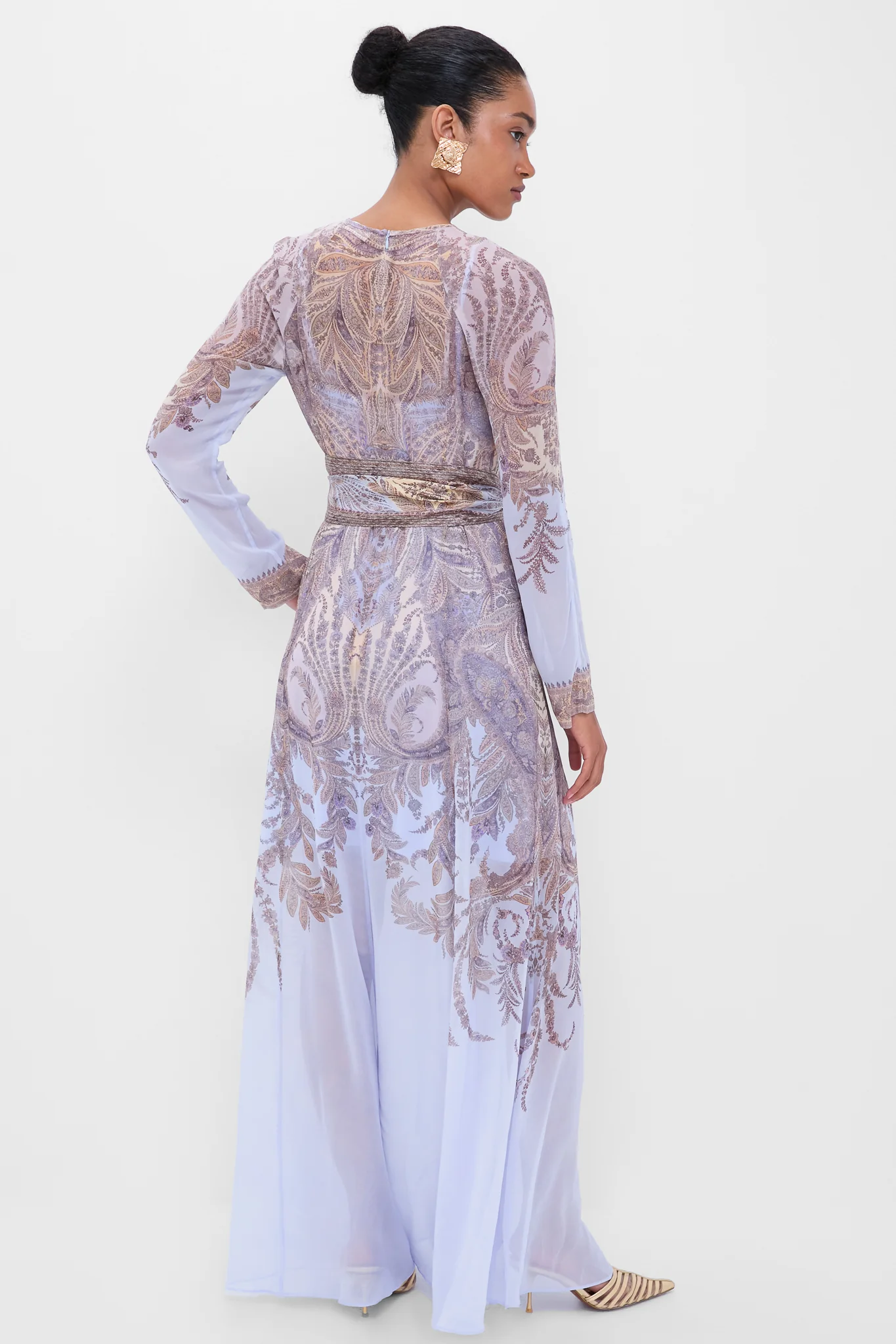 Lilac Paisley Hypnotic Sheath Dress - Image 4
