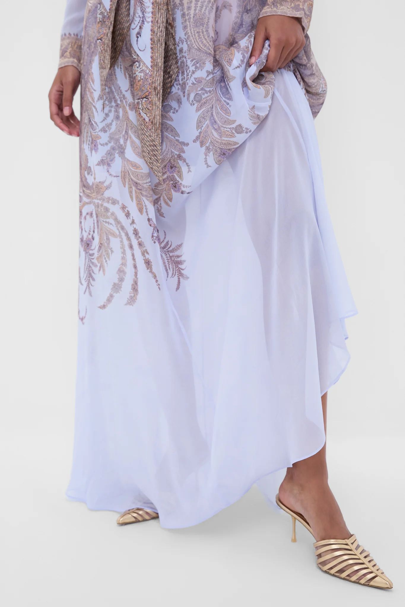 Lilac Paisley Hypnotic Sheath Dress - Image 5