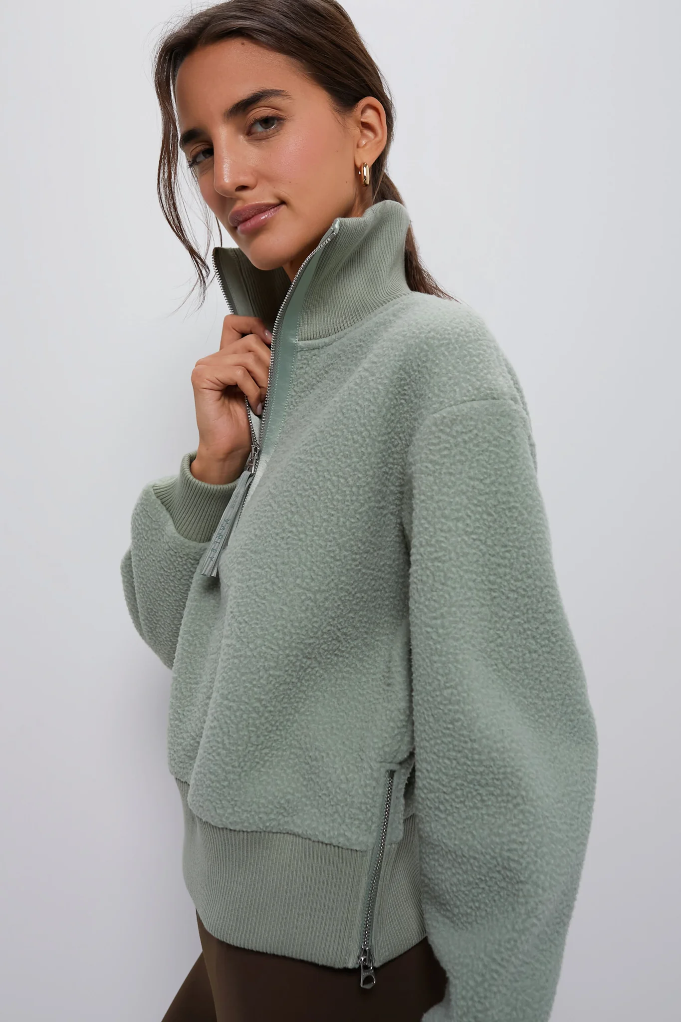 Lily Pad Roselle Half Zip Fleece - Image 3